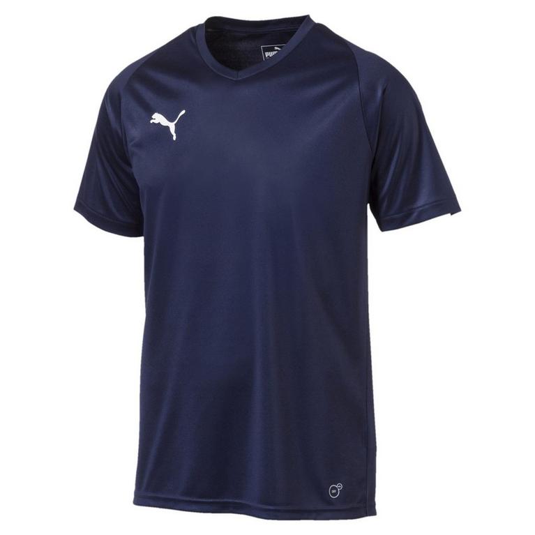 e Peacoat/Blanc - Puma - LIGA Football Shirt Mens