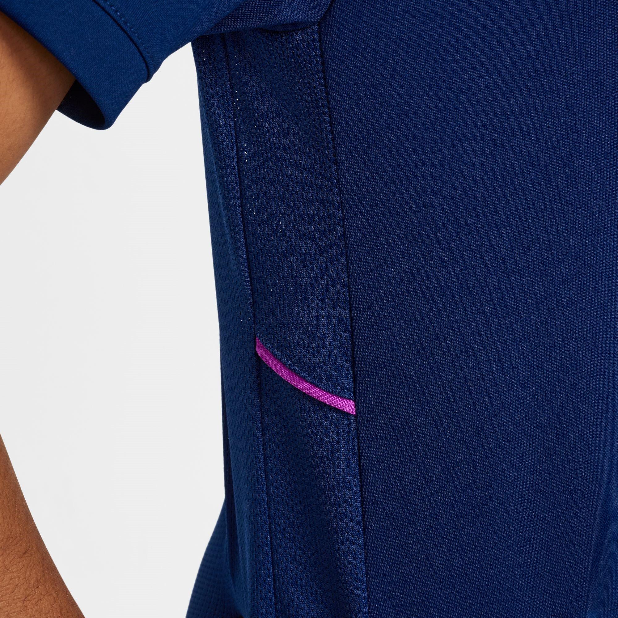 Blue/Met.Gold - Nike - Kylian Mbappe Academy Juniors  Dri-FIT Football Shirt - 10