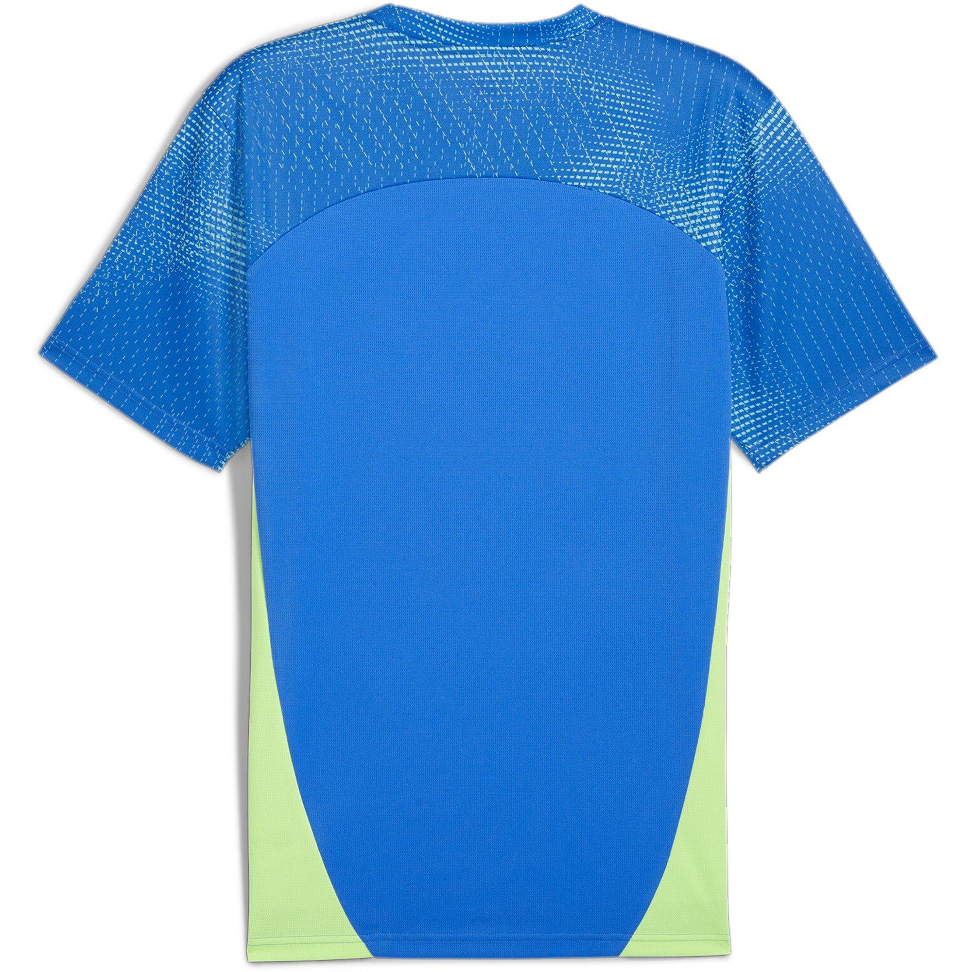 Plava/Limetina - Puma - Men's Short-Sleeve Performance T-Shirt - 6