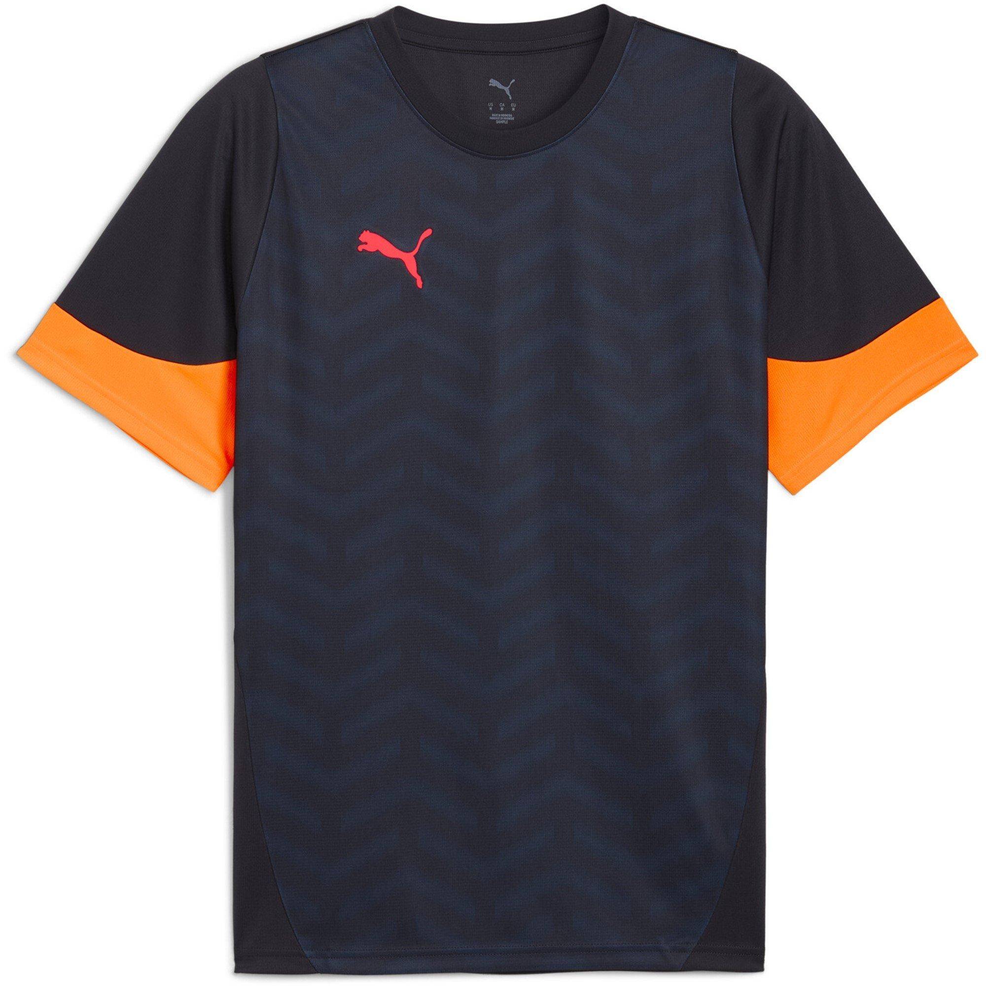 Puma  Individual Cup T-Shirt Mens - Navy/Orange - S