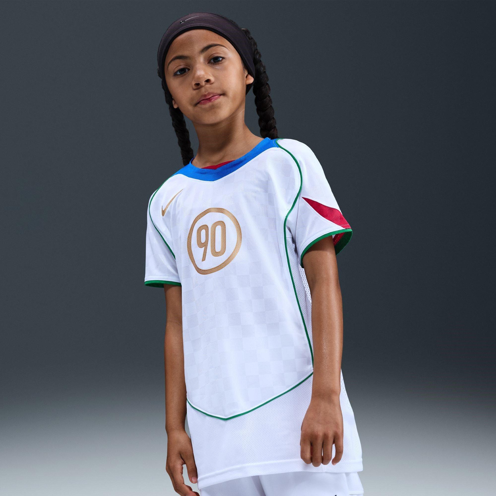 White/Blue - Nike - Total 90 Energy Shirt Juniors - 6