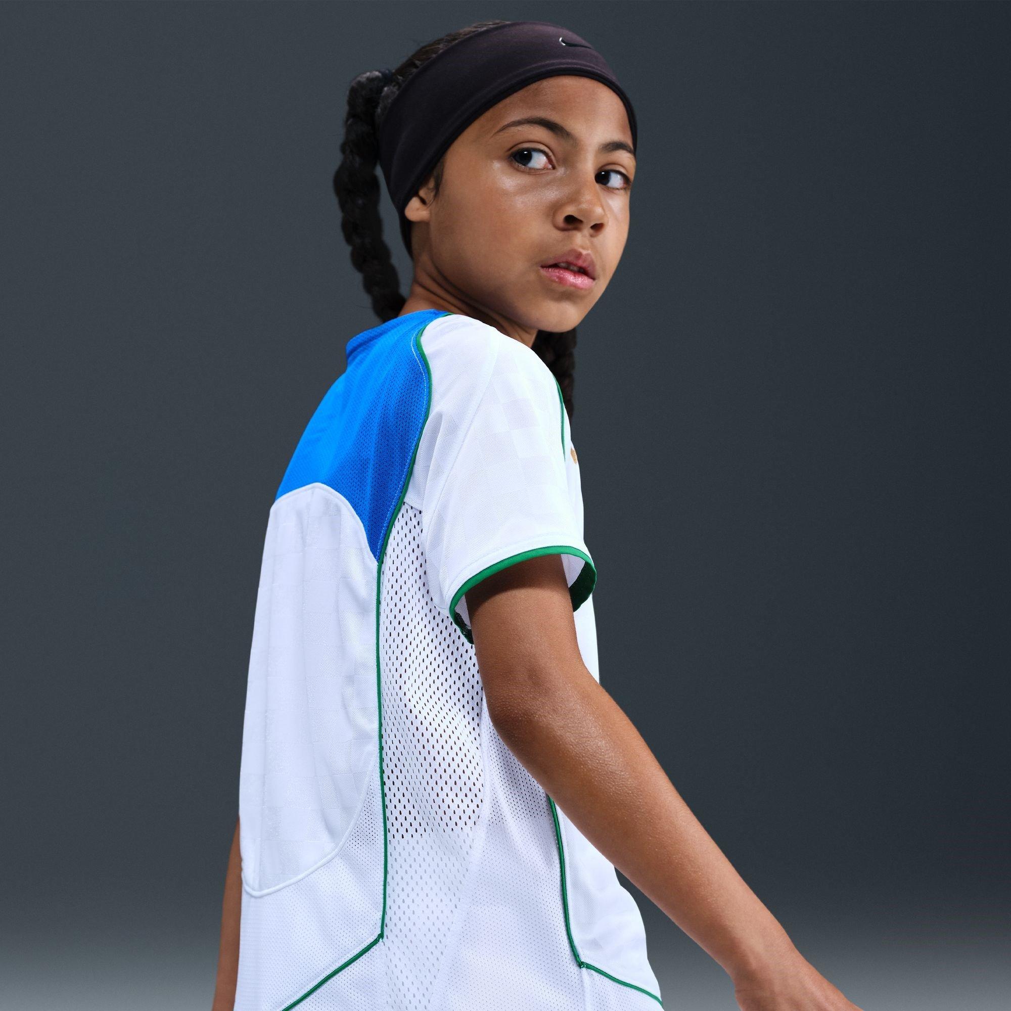 White/Blue - Nike - Total 90 Energy Shirt Juniors - 9