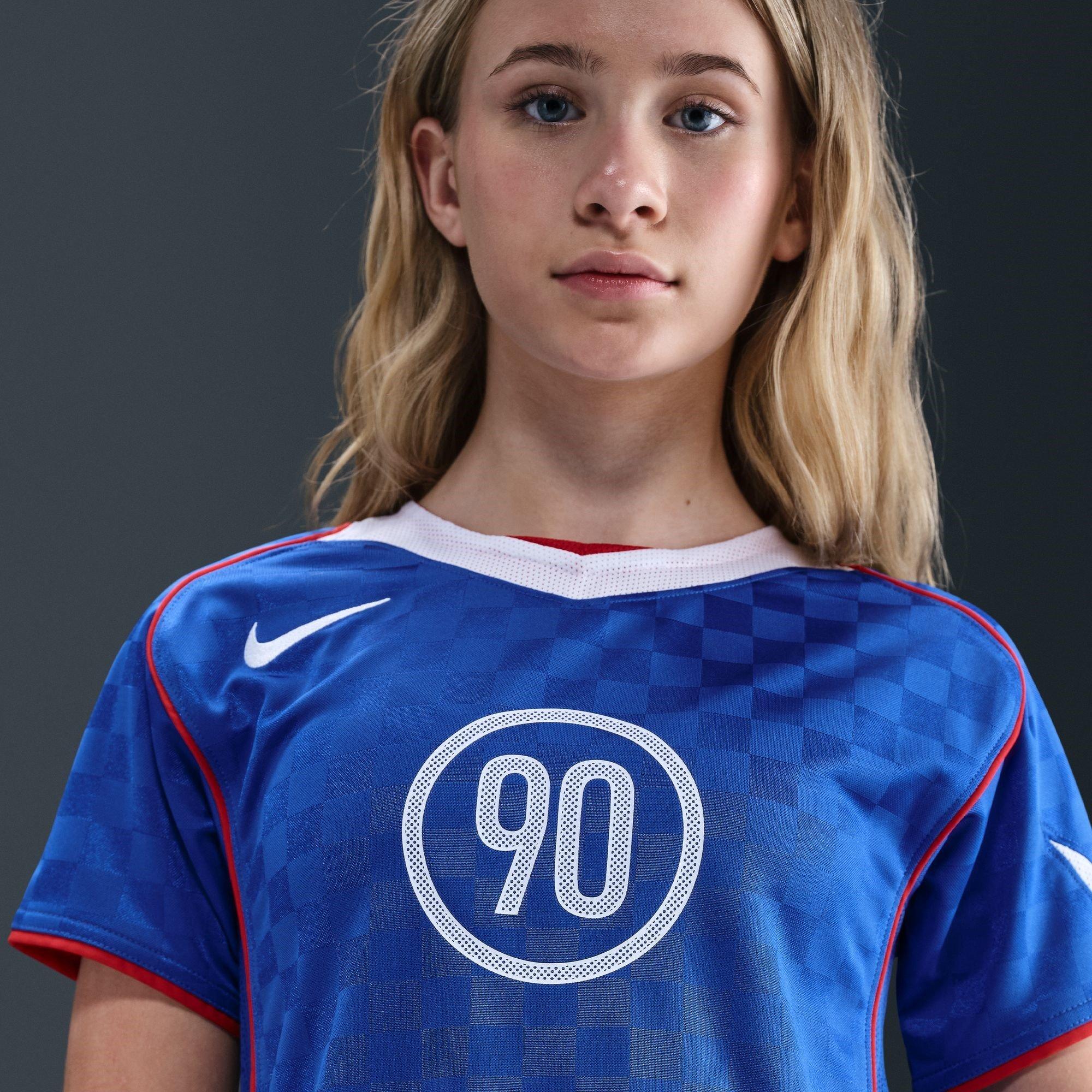 Blue/White - Nike - Total 90 Energy Shirt Juniors - 10