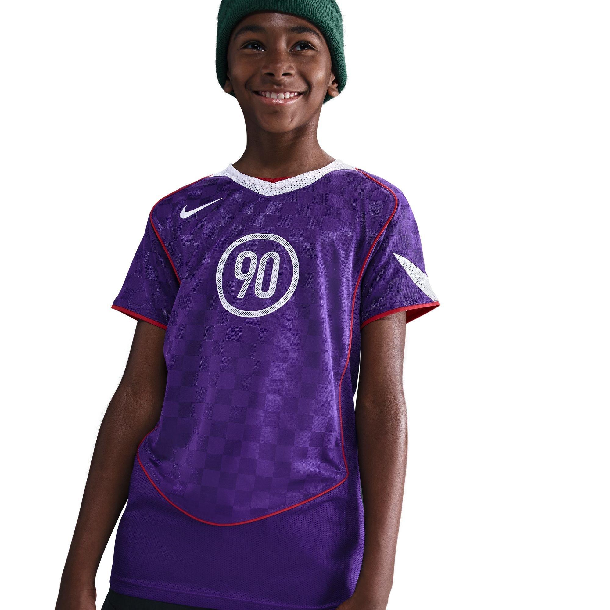 Nike  Kids Total 90 Energy Shirt Juniors - Court Purple - 11-12 (L)