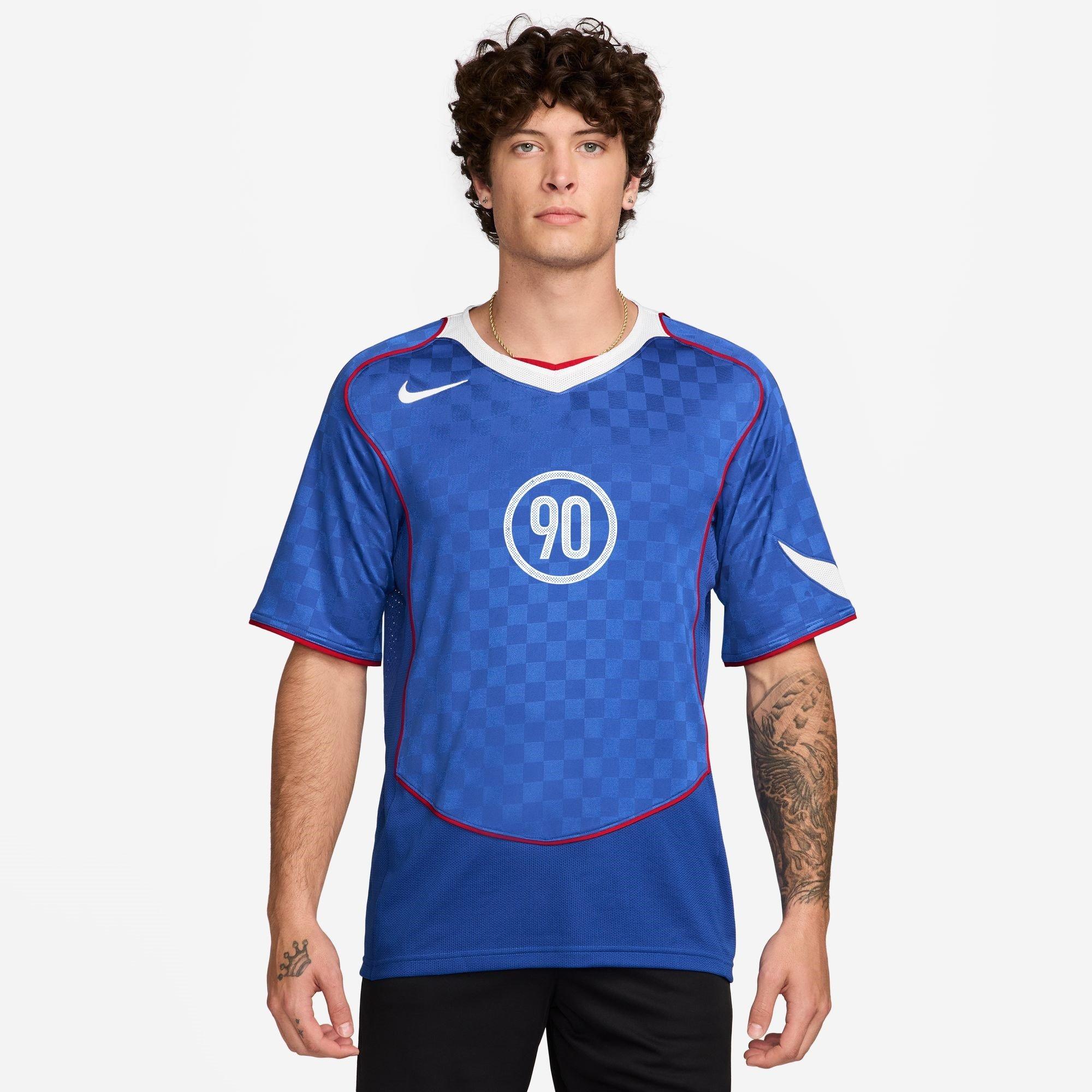 Nike Men's Total 90 Energy Shirt Adults - Blue/White - XL