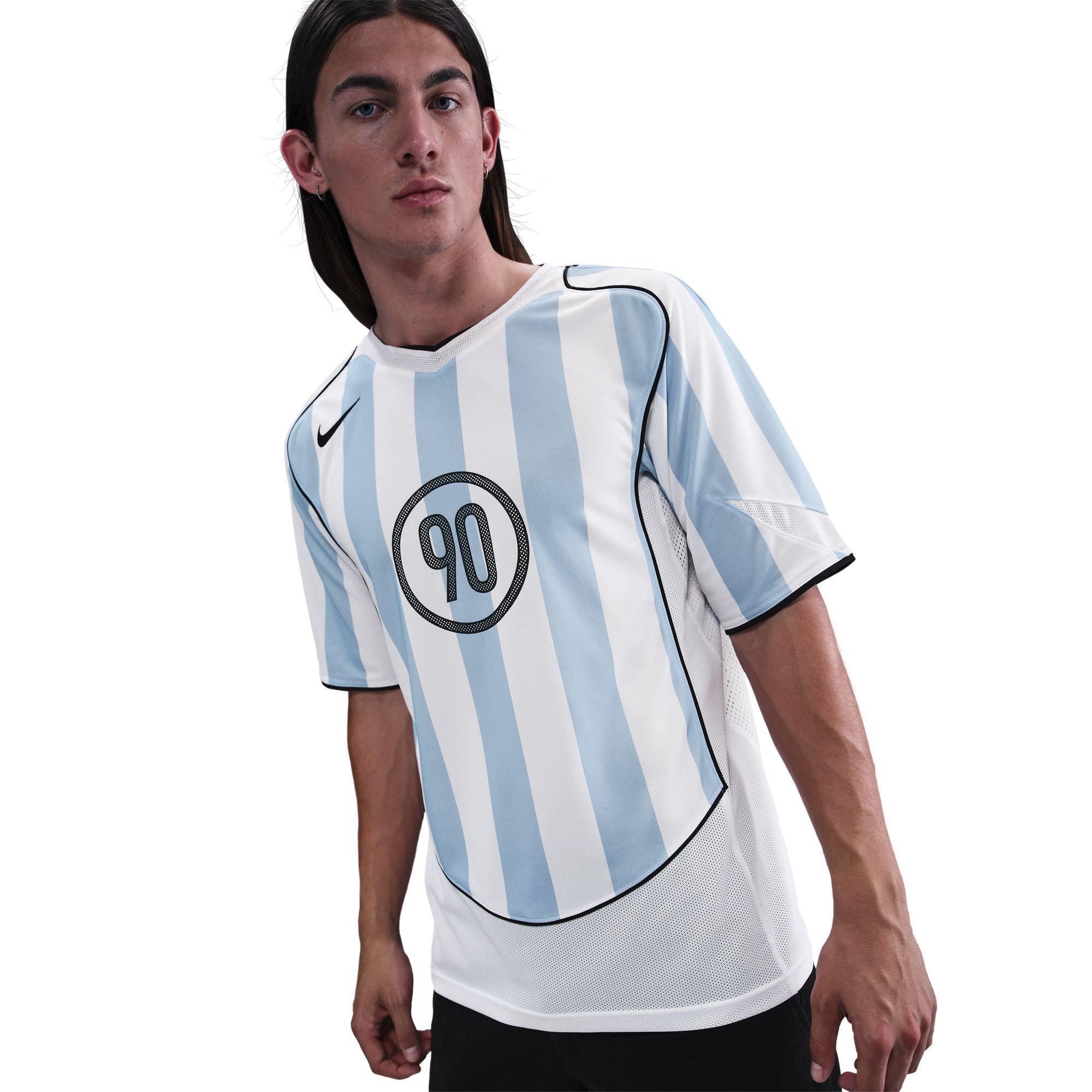 Nike Men's Total 90 Energy Shirt Adults - White/Blue - L