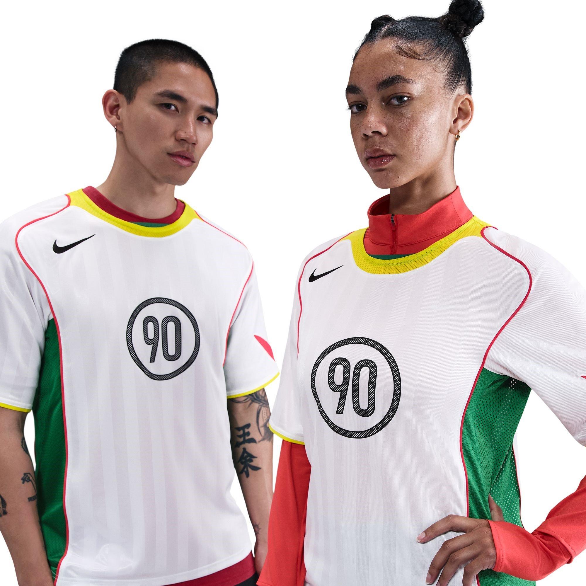 Nike Men's Total 90 Energy Shirt Adults - White/Yellow - XL