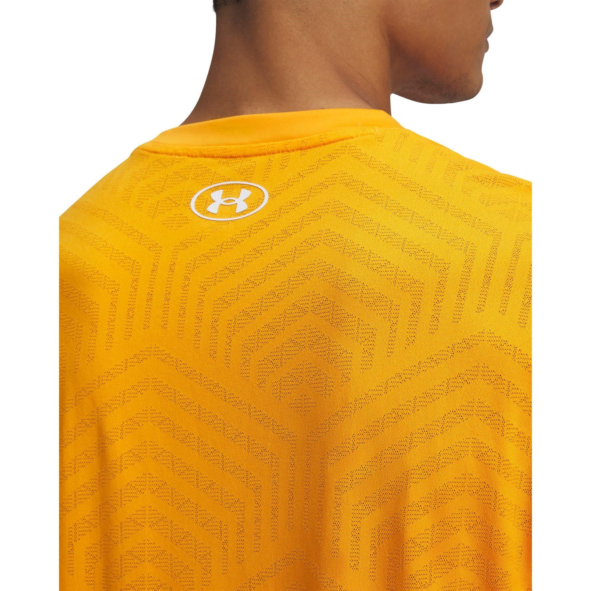 Orange/Grey - Under Armour - Men's Chal Short-Sleeve Performance T-Shirt - 3
