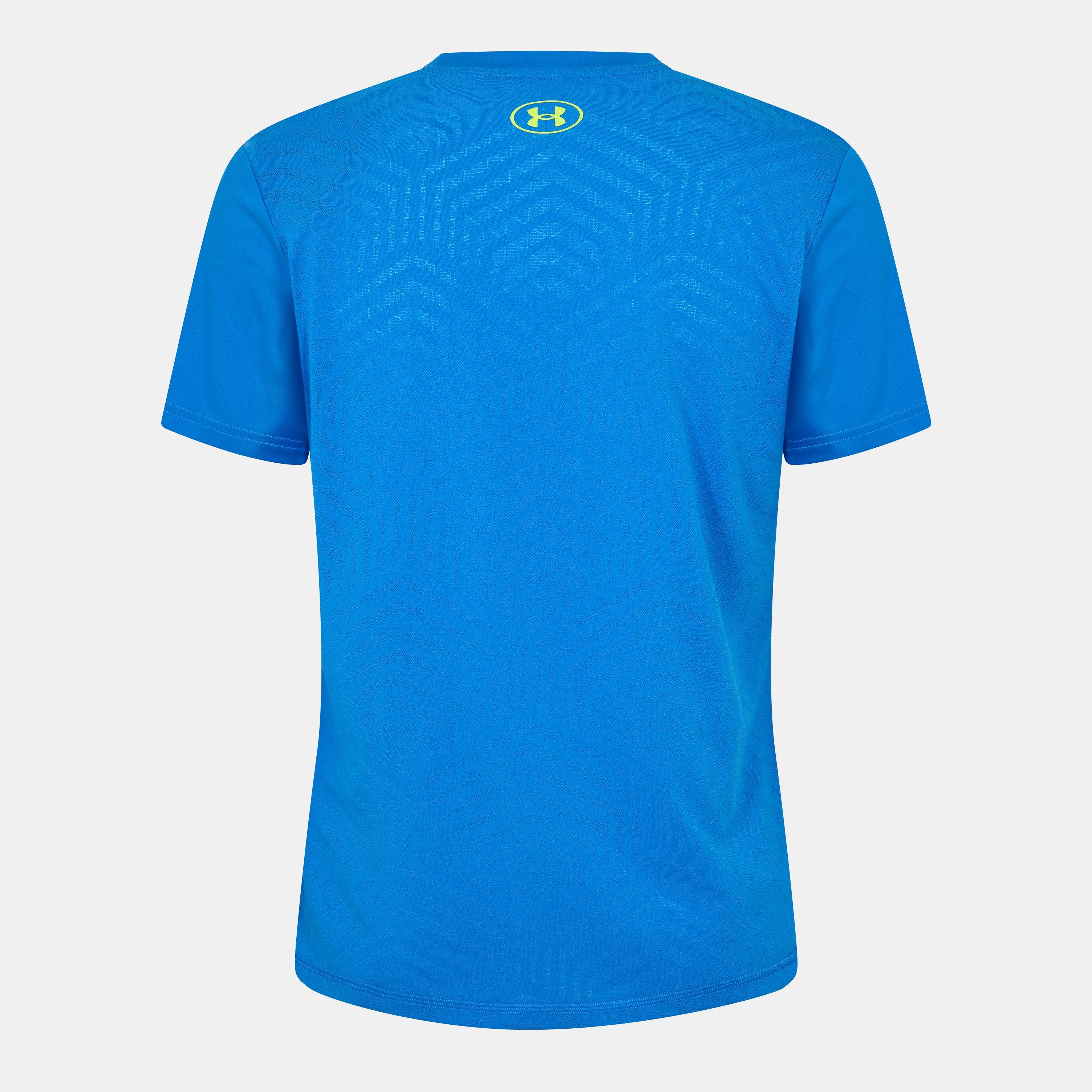 Blu/Giallo - Under Armour - Chal Short-Sleeve Performance T-Shirt - 2