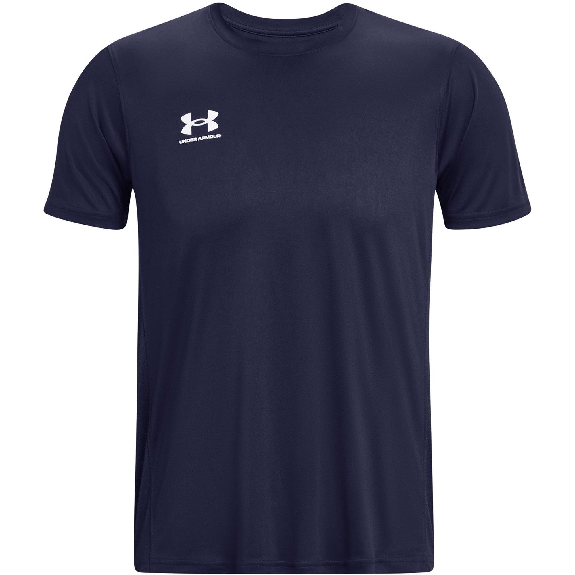 Navy / White - Under Armour - Challenger Training Short Sleeve T-Shirt Mens - 1