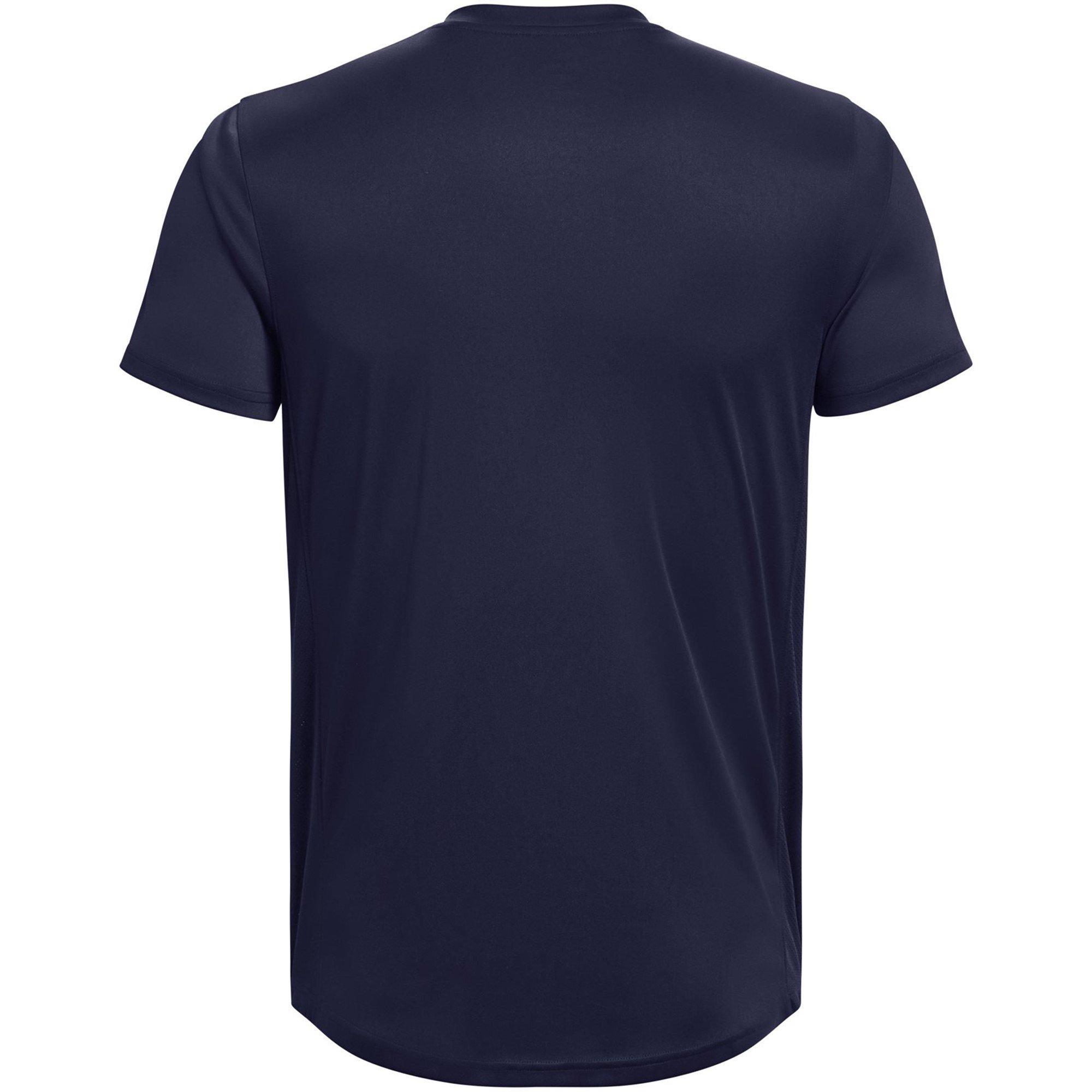 Azul Marinho / Branco - Under Armour - Challenger Training Short Sleeve T-Shirt Mens - 2