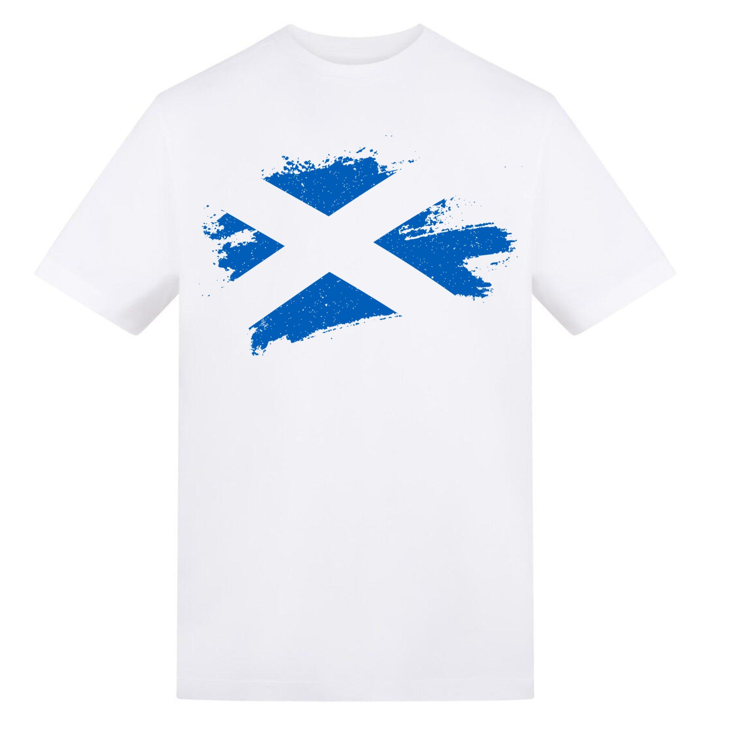 Scot Flag - AWD - Printed Adult Football Scotland Flag Tee