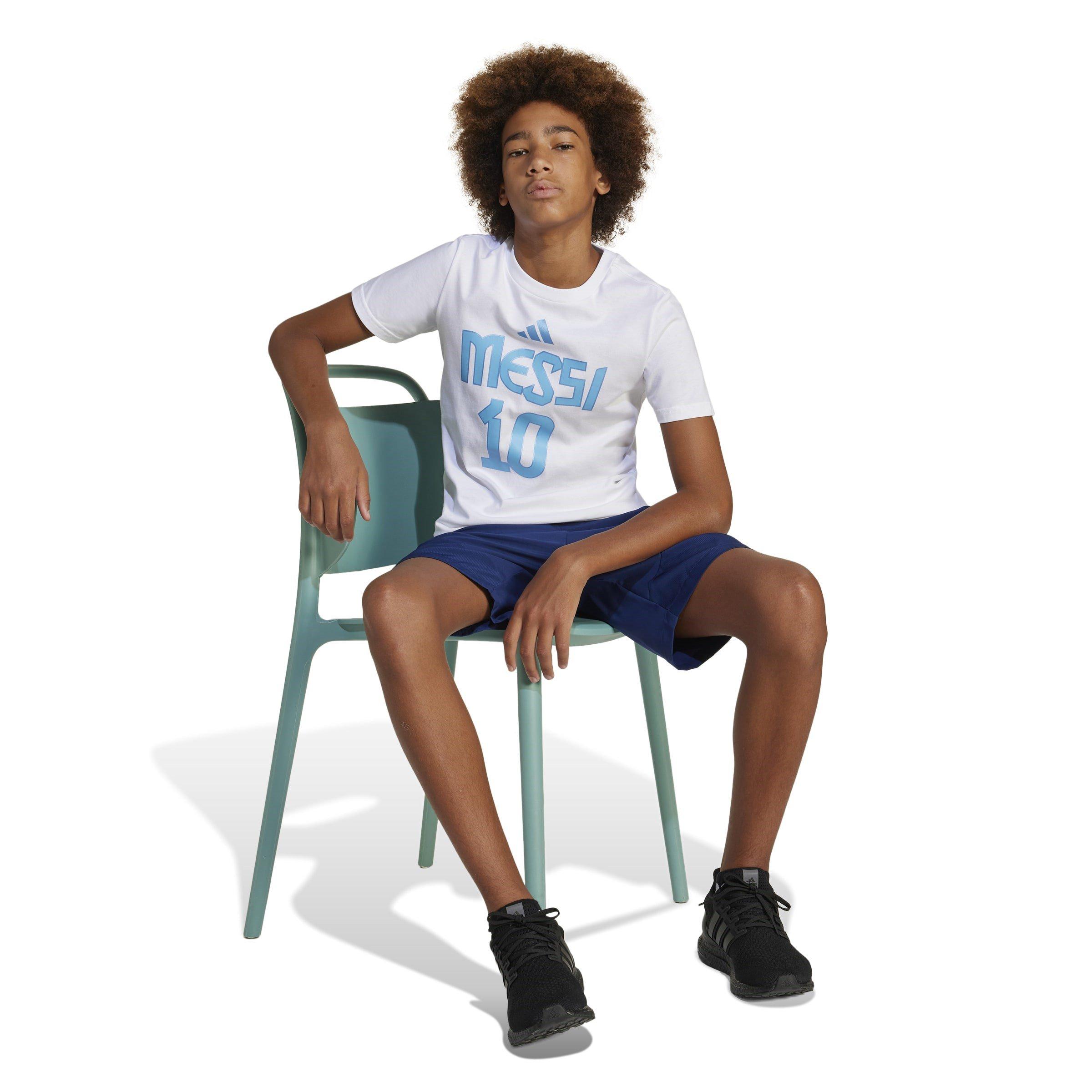 White - adidas - Messi Name and Number Graphic Tee Kids - 6