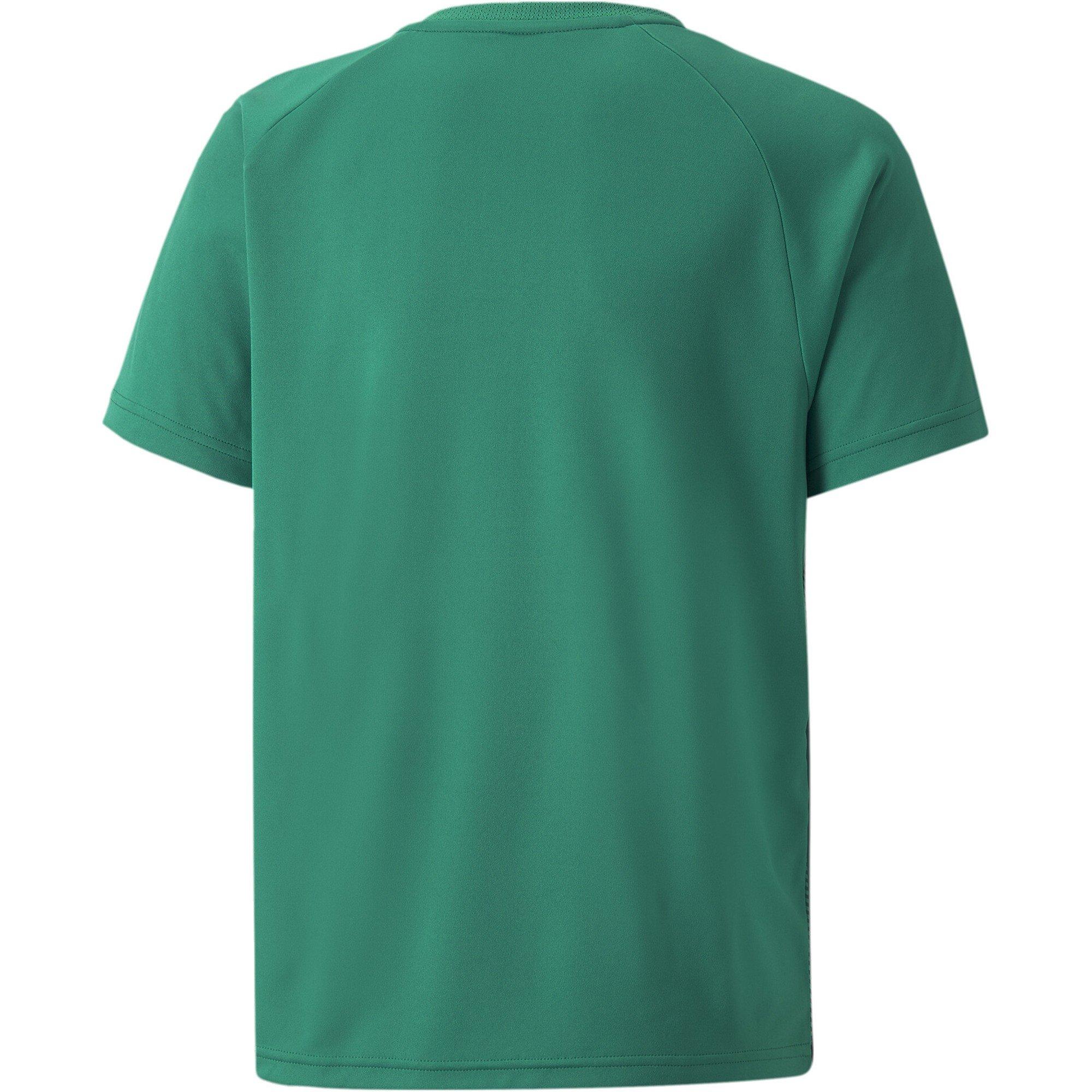 PGreen-Blk-Wht - Puma - Puma Teamliga Striped Jersey Jr T-Shirt Unisex Kids - 2