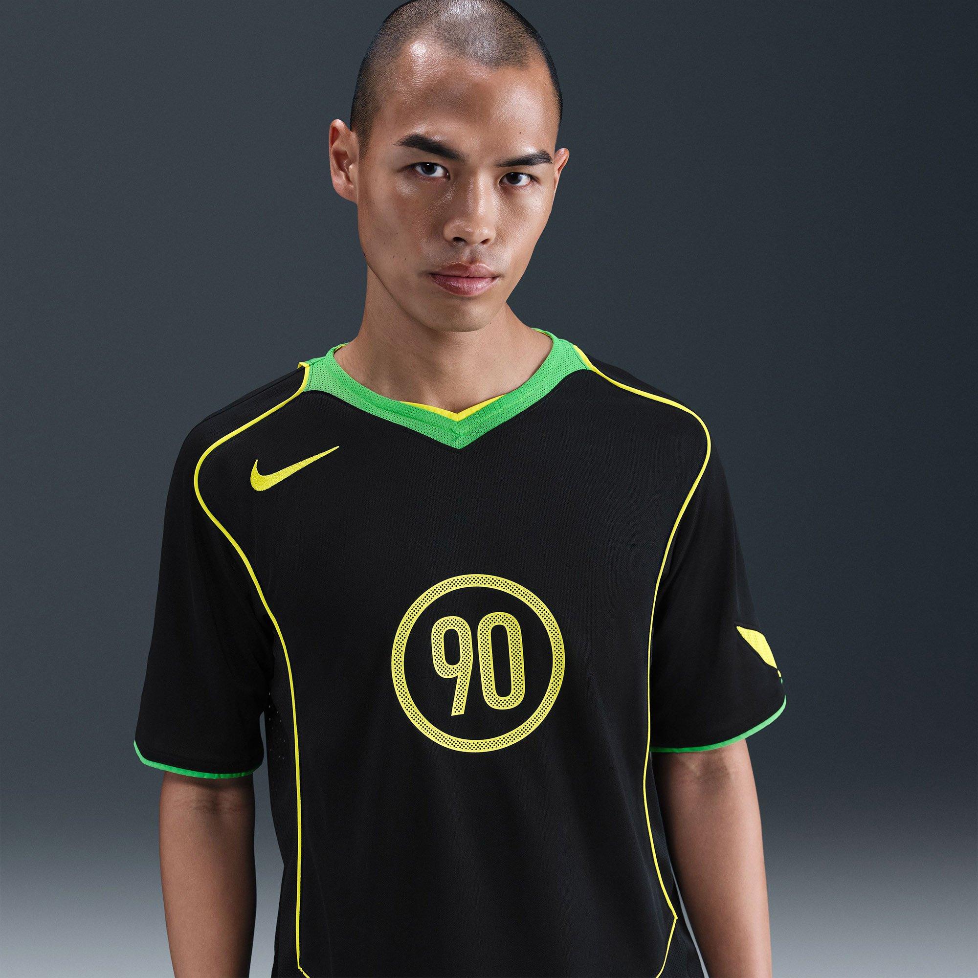 Blk/Green/Yell - Nike - Total90 Energy Shirt Mens - 2