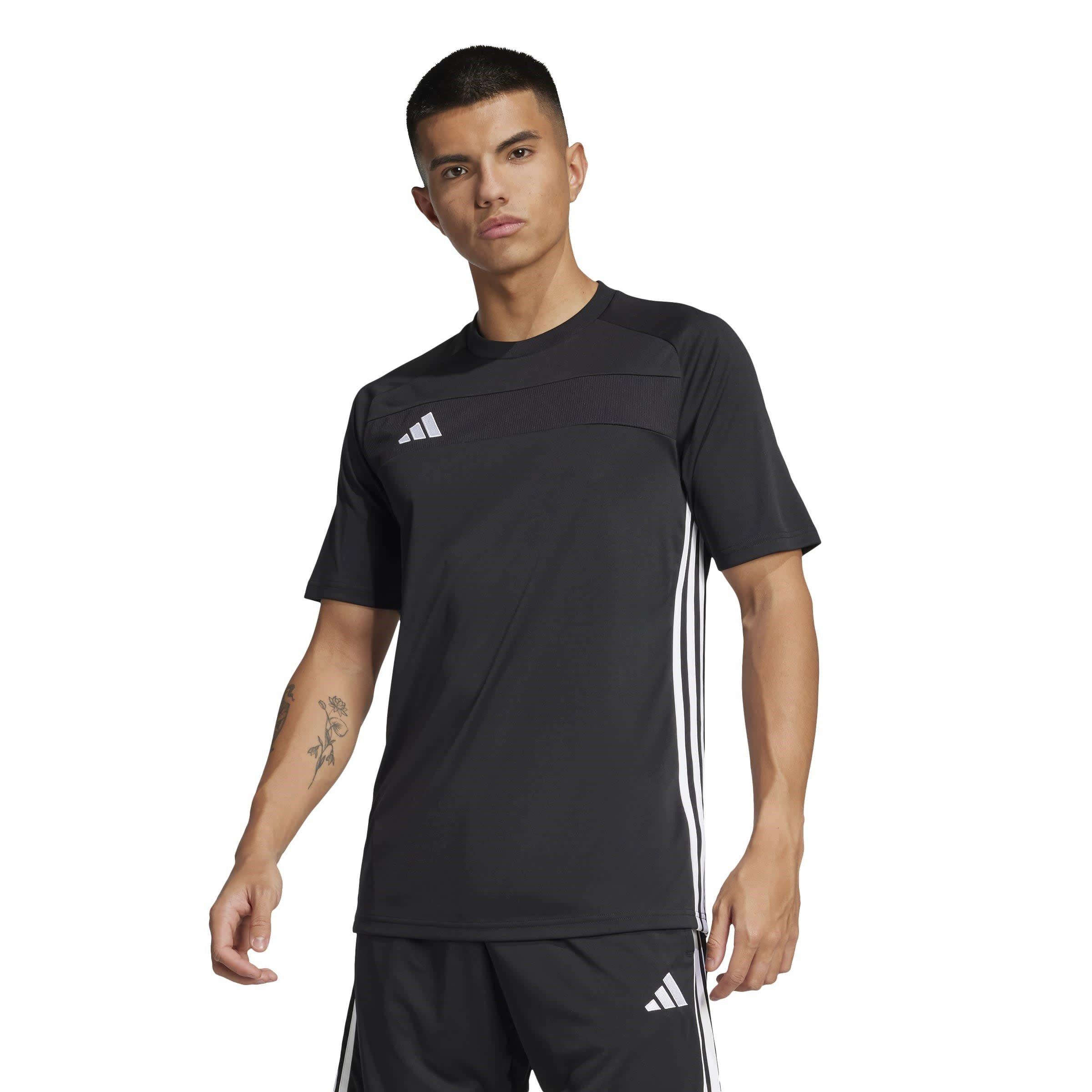 BLACK/WHITE - adidas - Tiro ES Short Sleeve Performance T-Shirt - 3