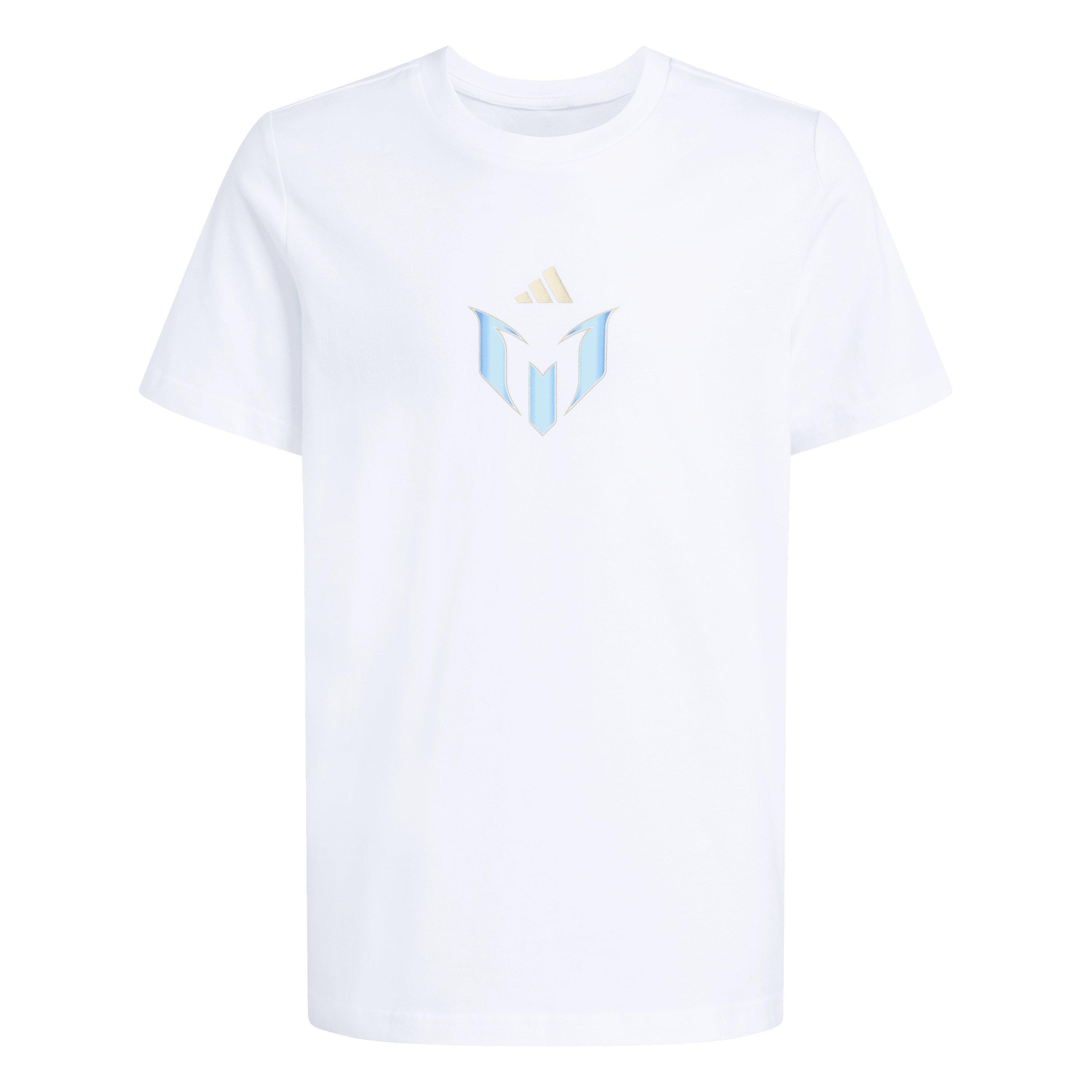 Adidas  Kids Messi Graphic T-Shirt Kids - White - 13 Years