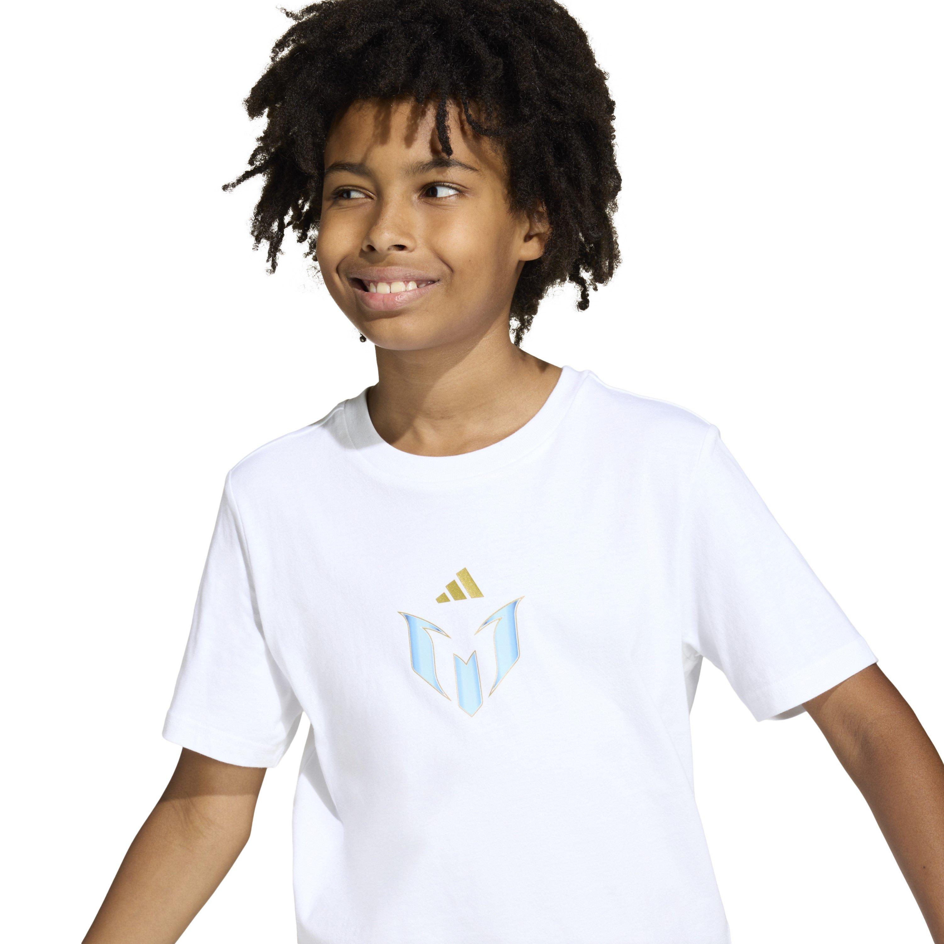 Blanco - adidas - adidas Messi Graphic T-Shirt Kids - 4