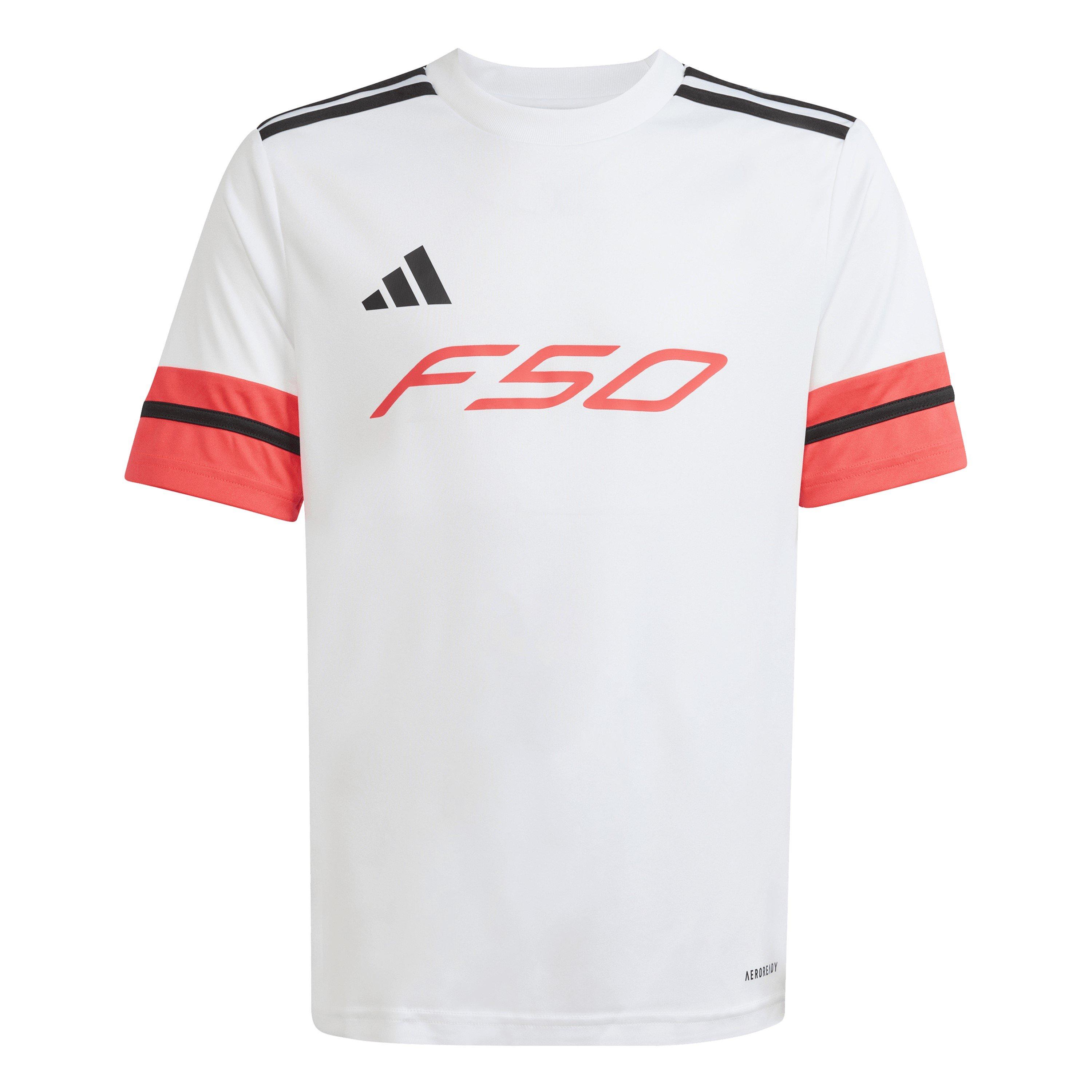 Adidas  Kids F50 Jersey Kids - White/Red - 9-10 Years