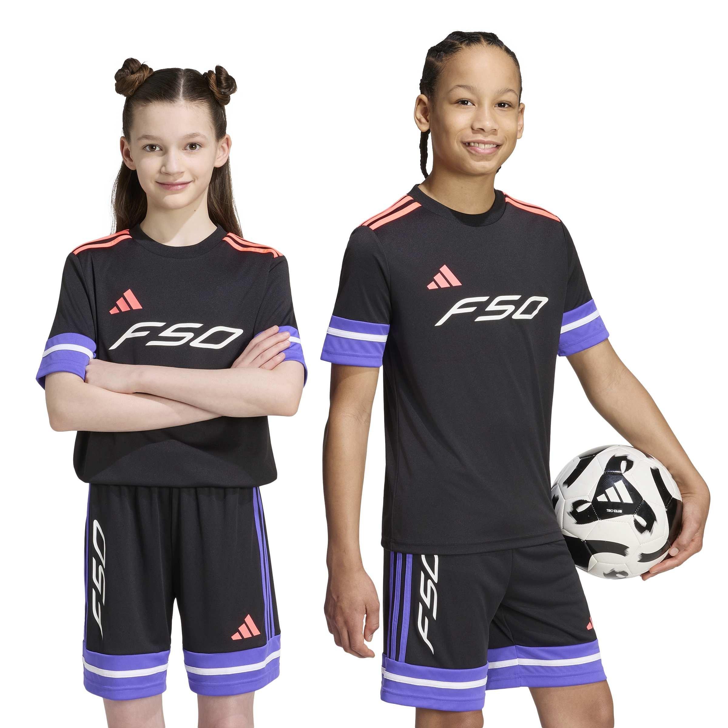 Zwart/Paars - adidas - Adidas F50 Jersey Kids - 2