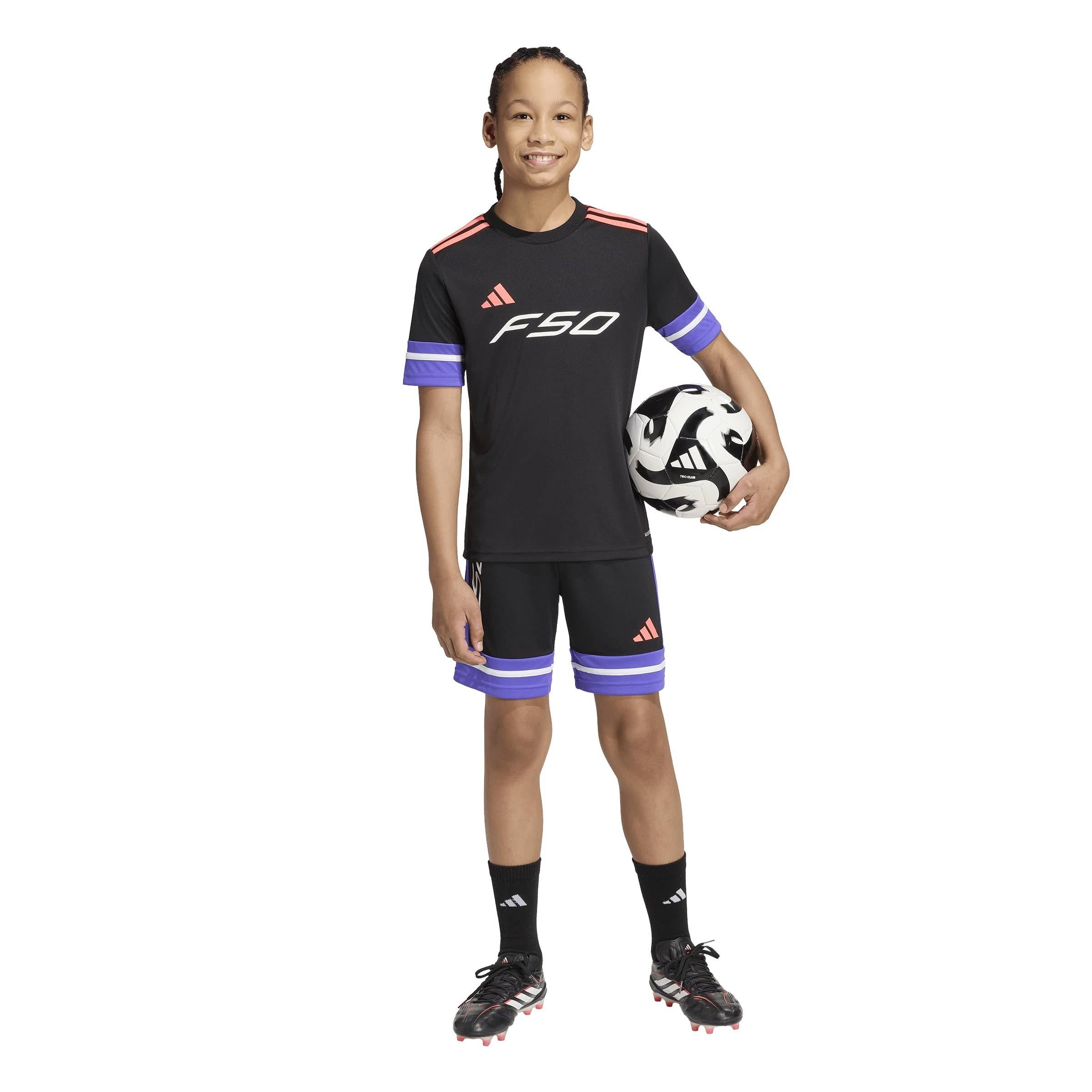 Zwart/Paars - adidas - Adidas F50 Jersey Kids - 7