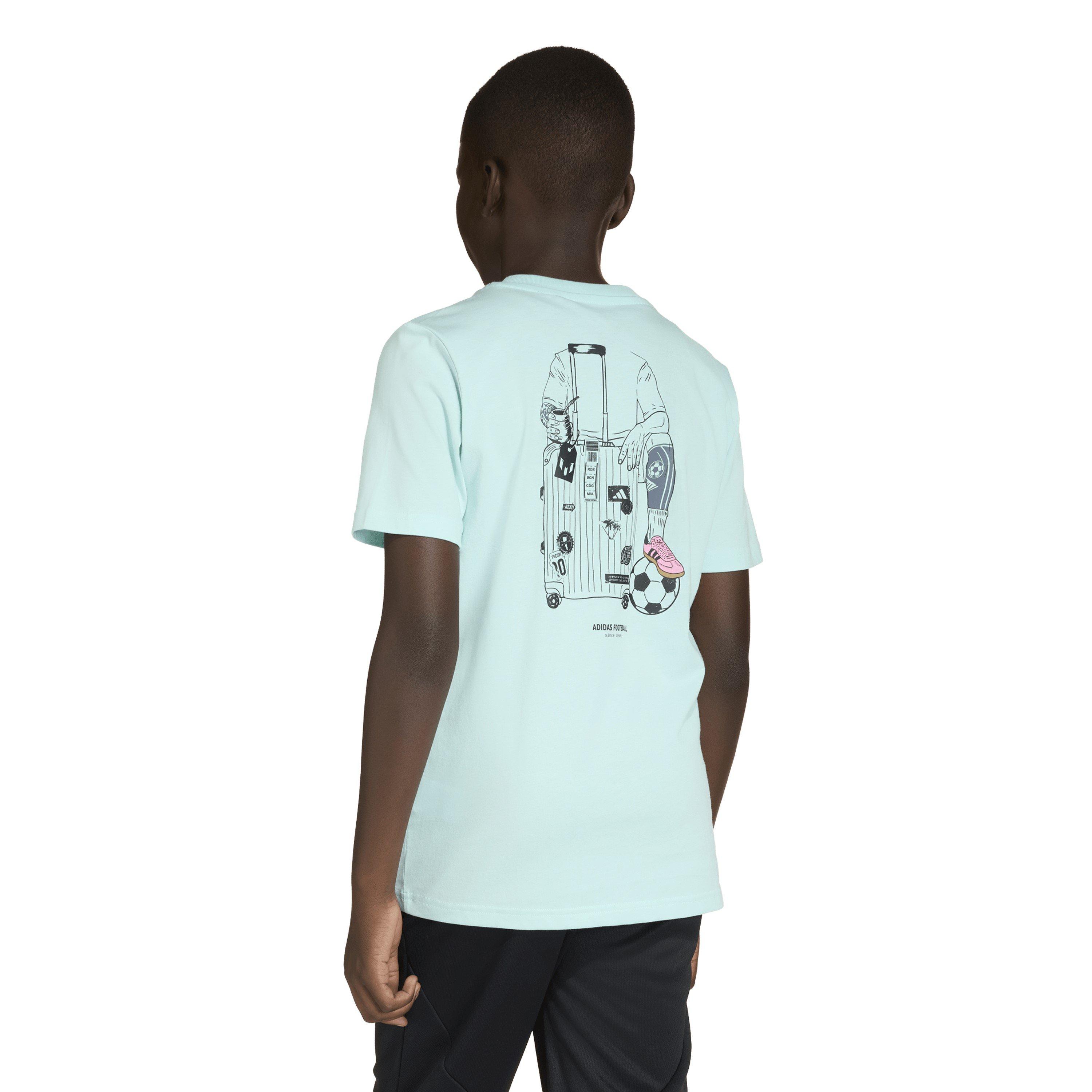 Flash Aqua - adidas - Adidas Messi Graphic Jn62 - 3