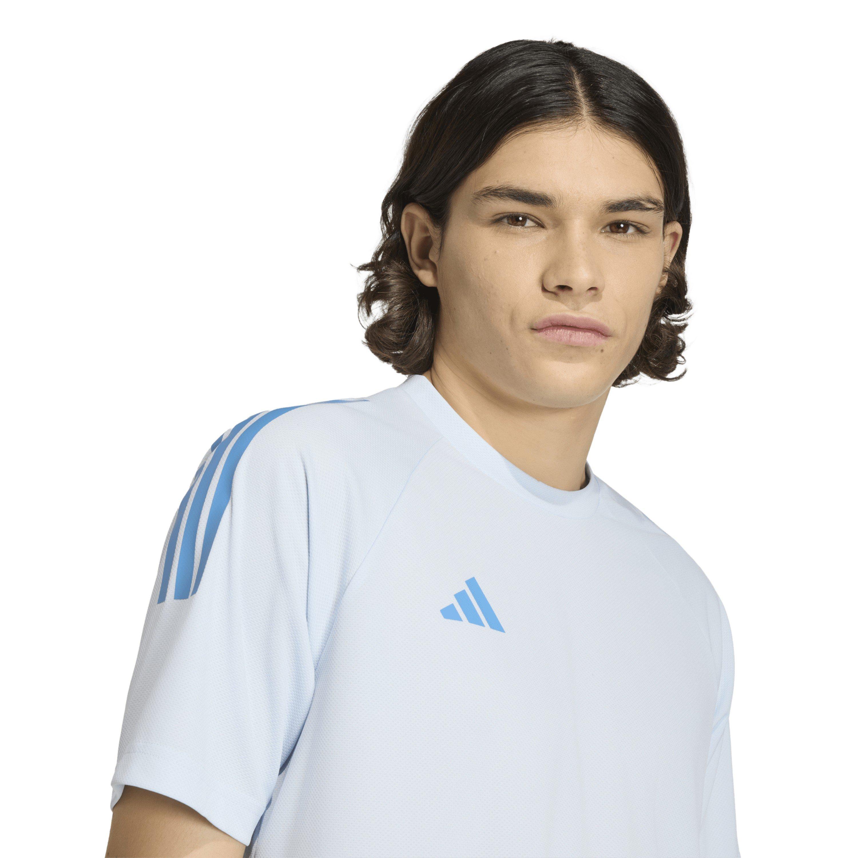 Crystal Sky - adidas - Climacool Sereno 3-Stripes Mens Shirt - 4