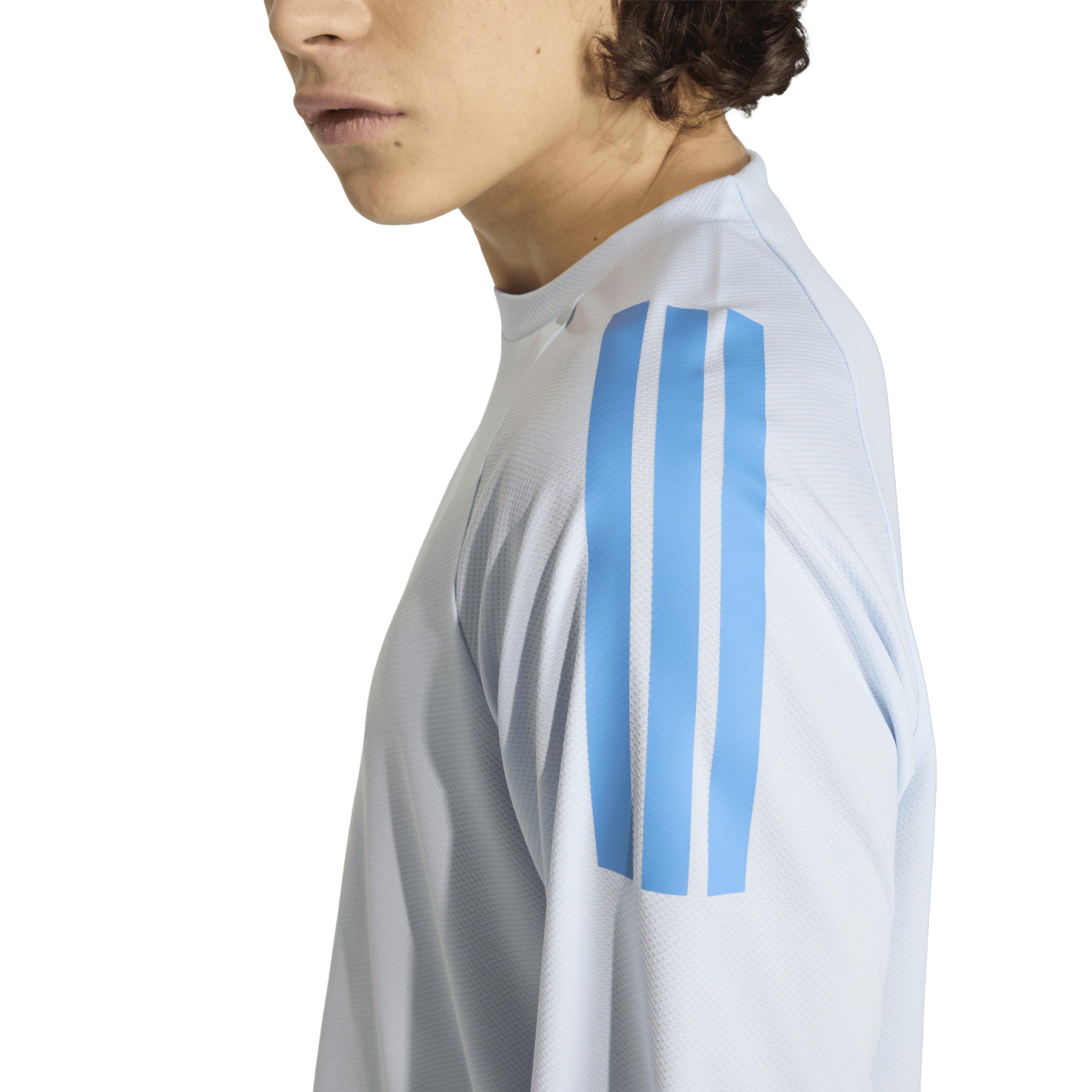 Crystal Sky - adidas - Climacool Sereno 3-Stripes Mens Shirt - 5