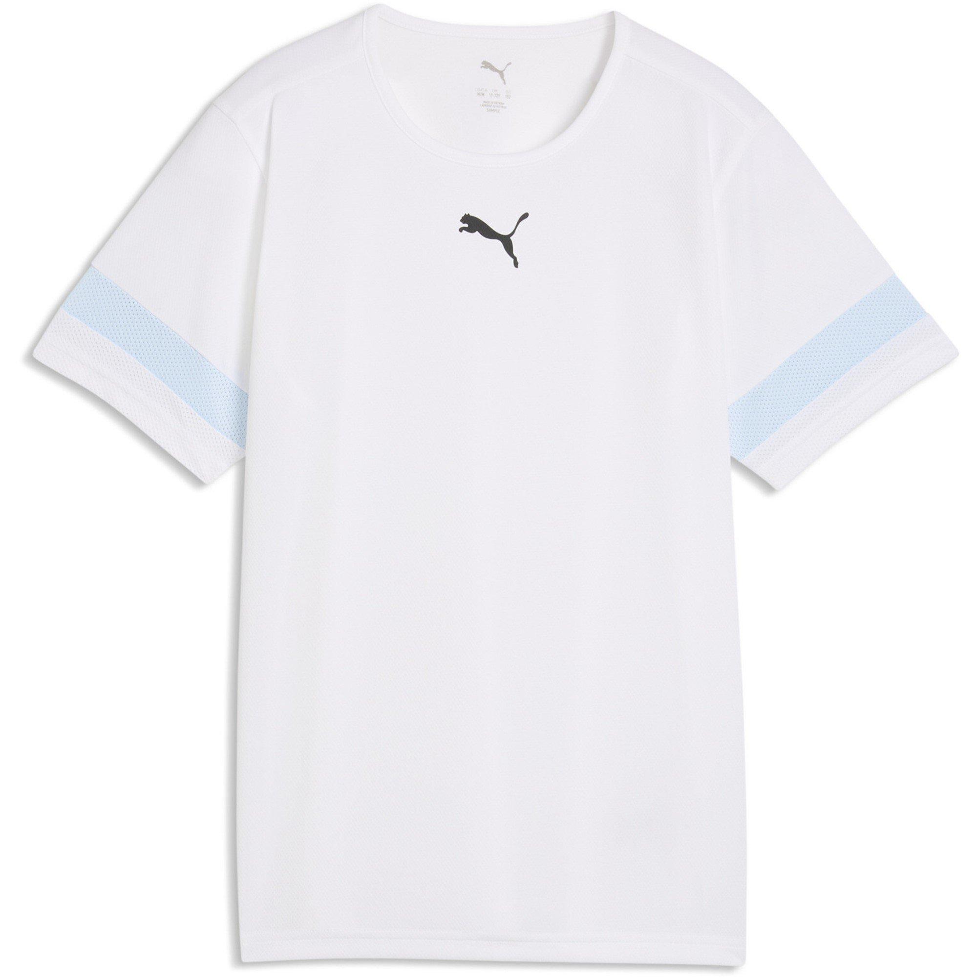 White/Blue - Puma - Kids' Short Sleeve Performance T-Shirt - 1
