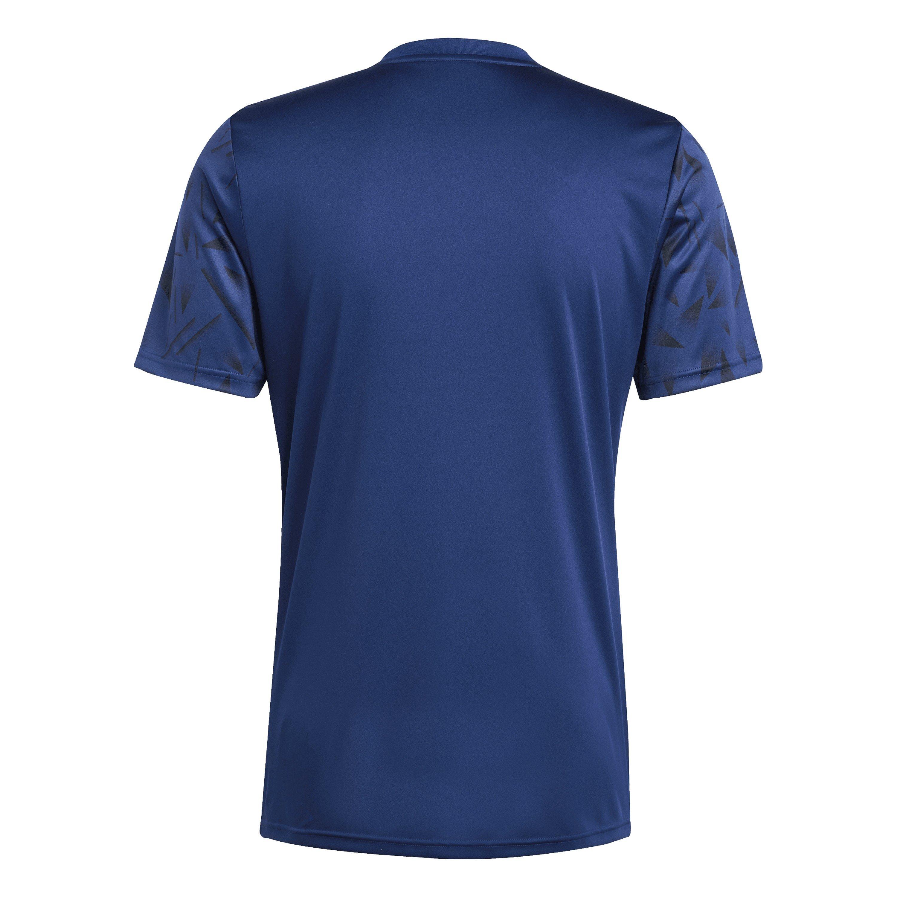 Navy Blue/White - adidas - Men's Icon Short Sleeve Performance T-Shirt - 2
