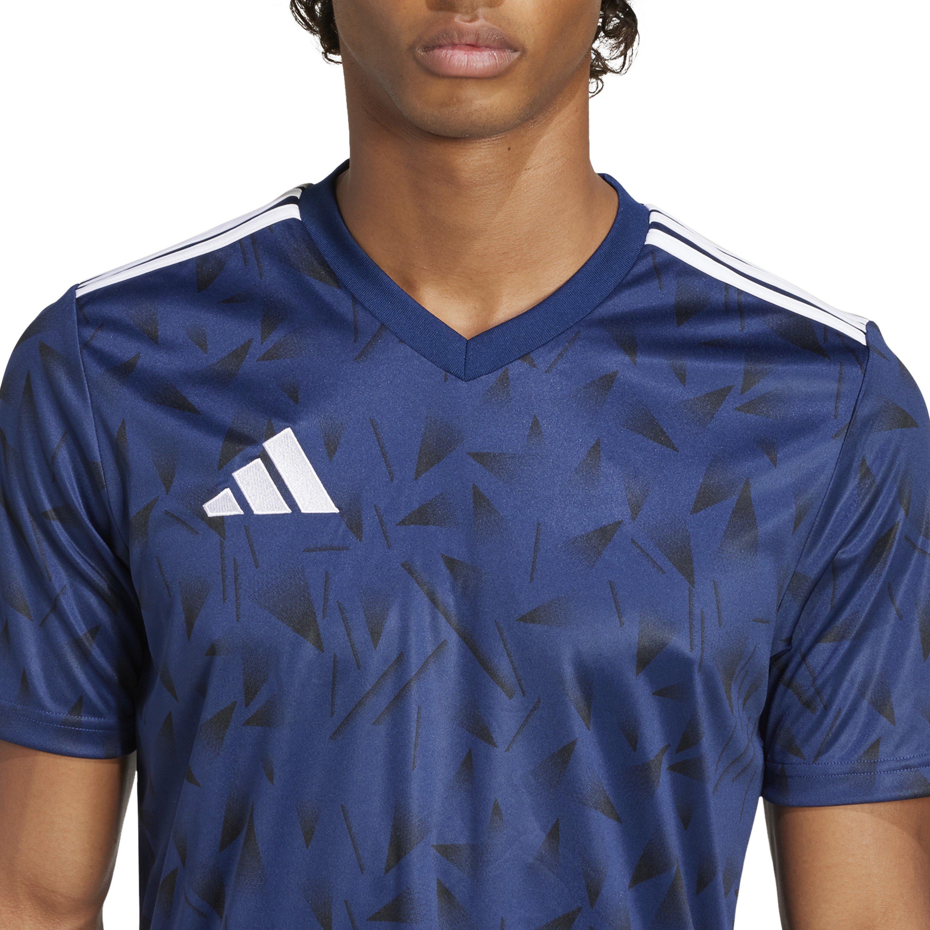 Navy Blue/White - adidas - Men's Icon Short Sleeve Performance T-Shirt - 5
