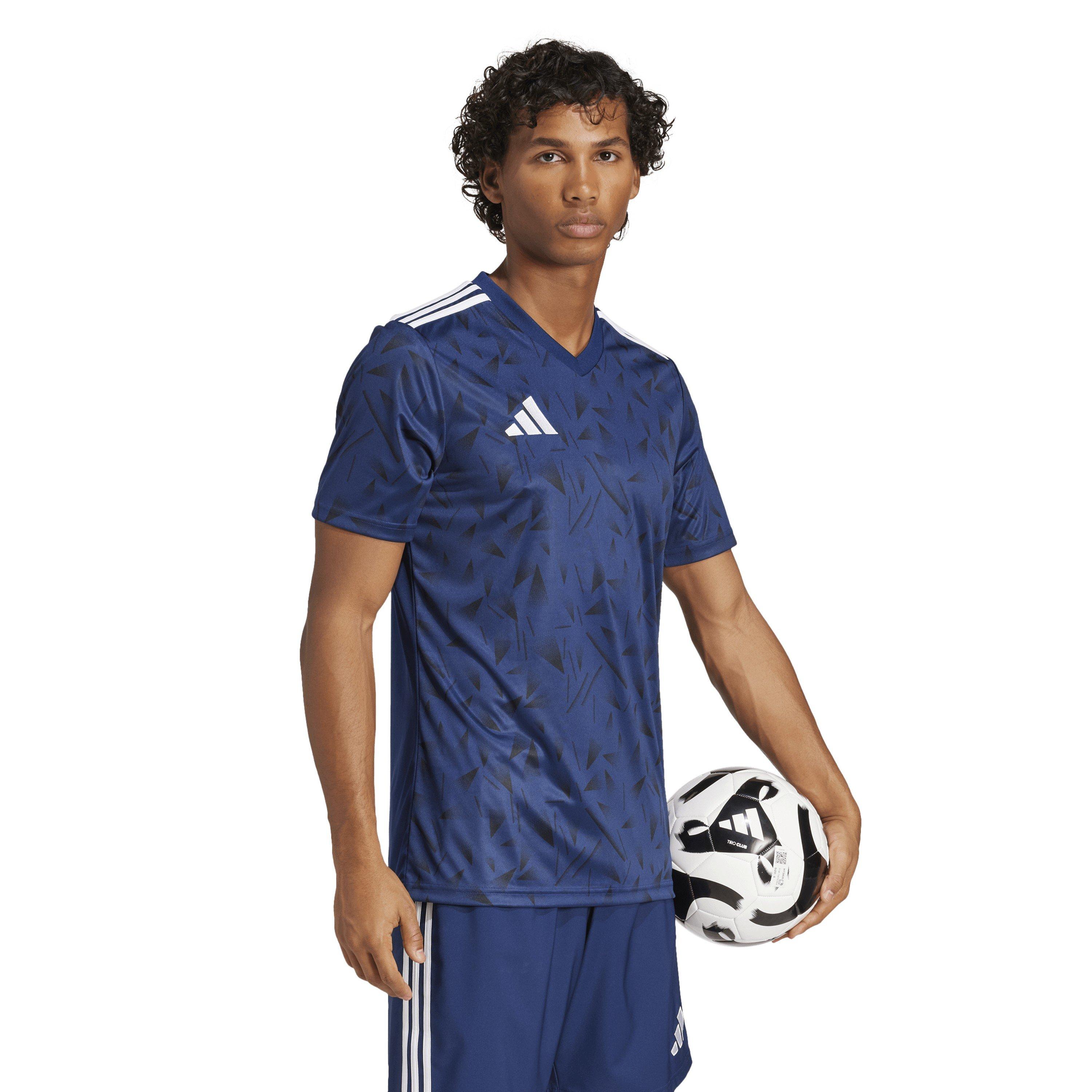 Navy Blue/White - adidas - Men's Icon Short Sleeve Performance T-Shirt - 7