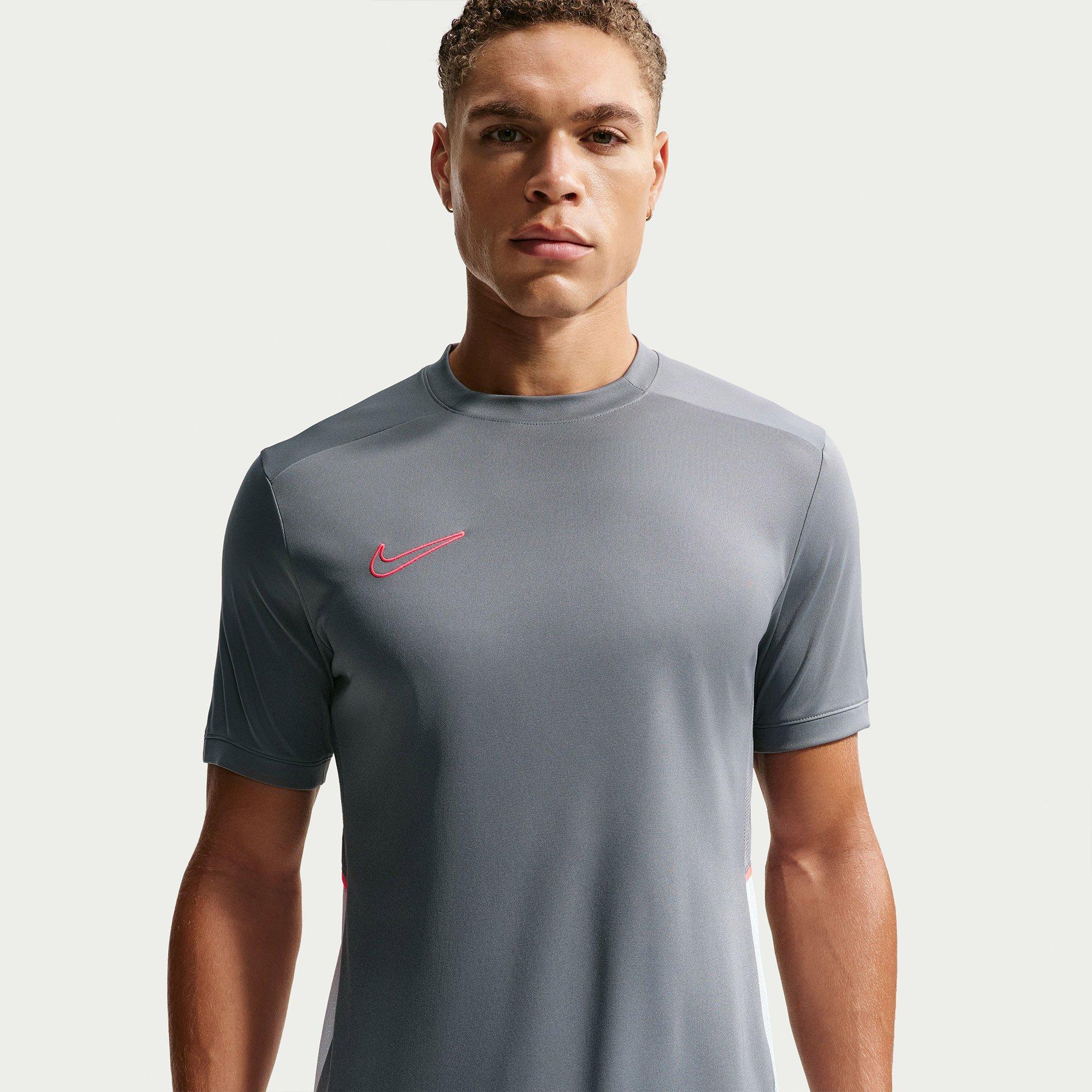 Grey/Hot Punch - Nike - Men's Short Sleeve Performance T-Shirt - 3
