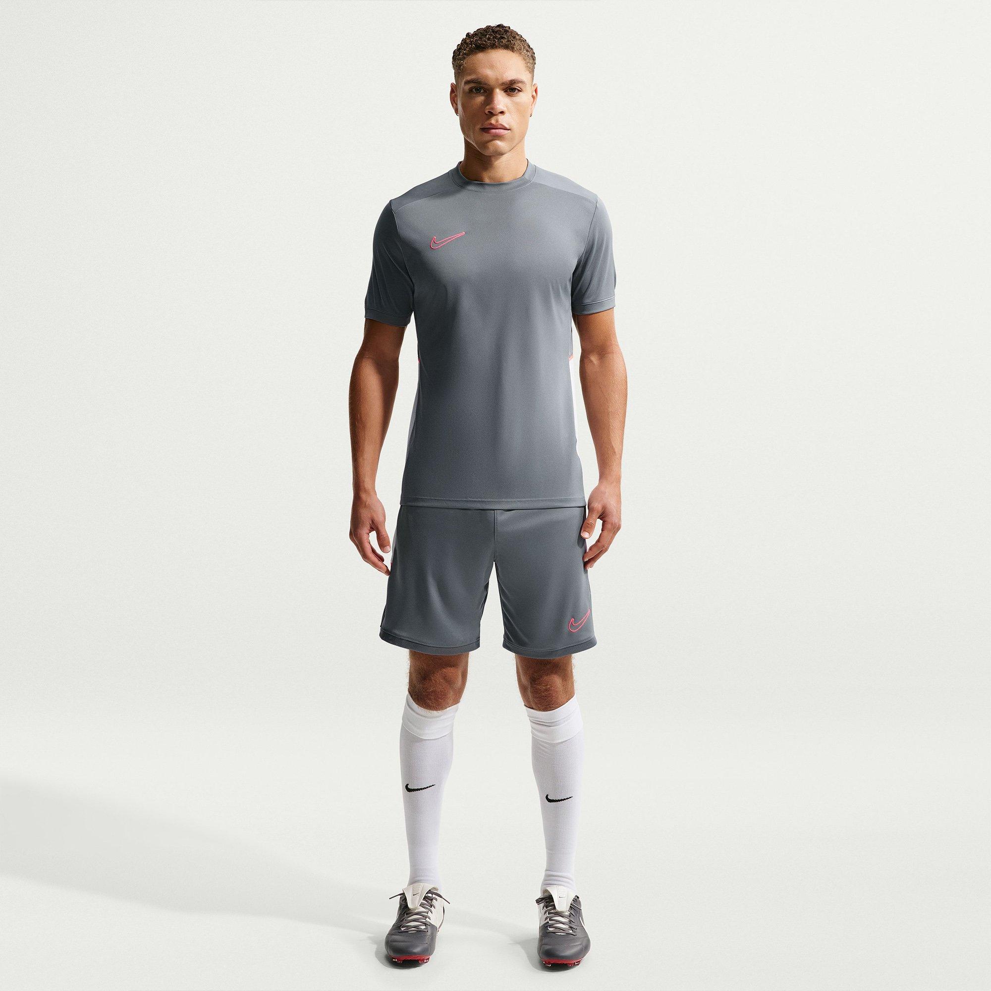 Grey/Hot Punch - Nike - Men's Short Sleeve Performance T-Shirt - 5