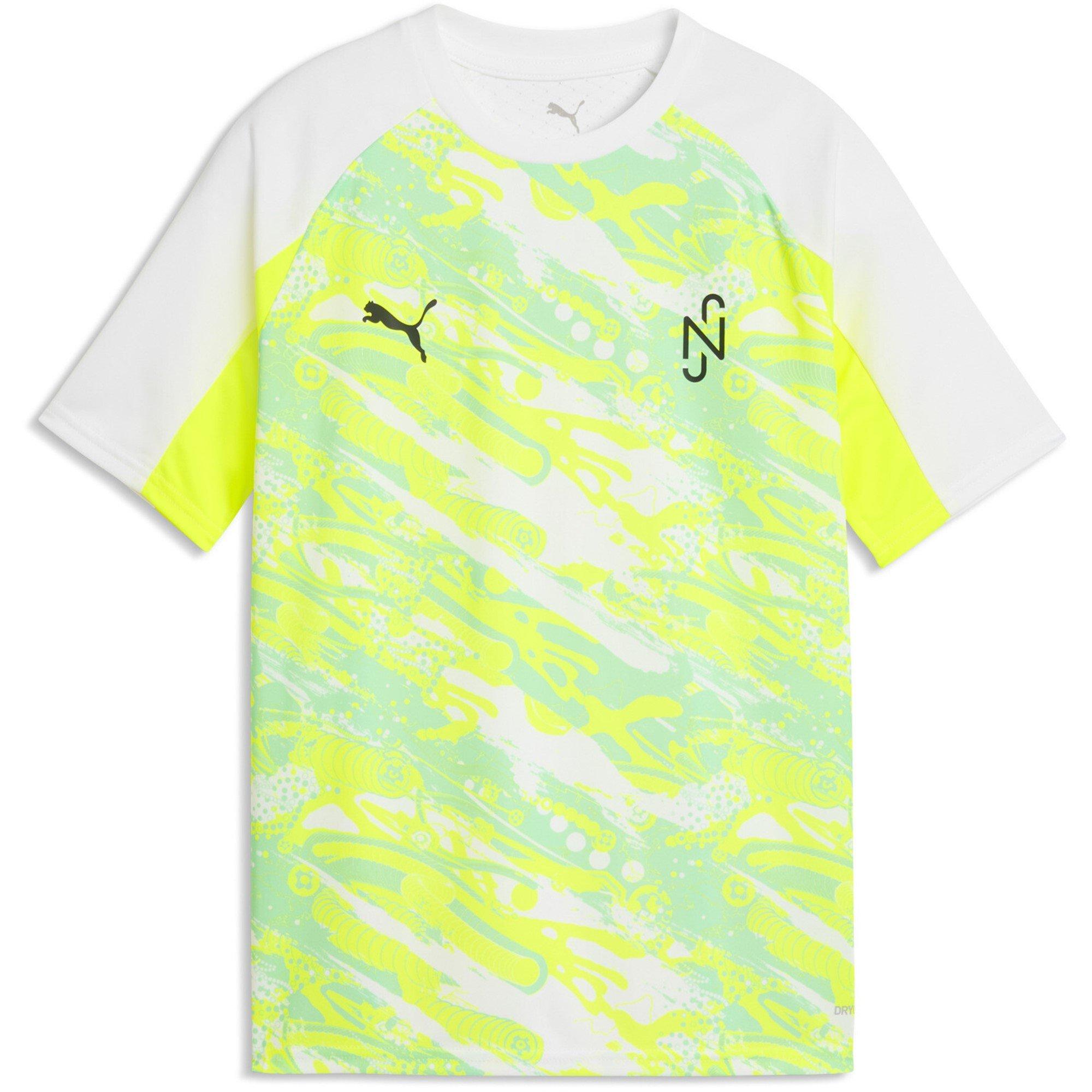White/Yellow - Puma - Kids' Short Sleeve Performance T-Shirt - 1