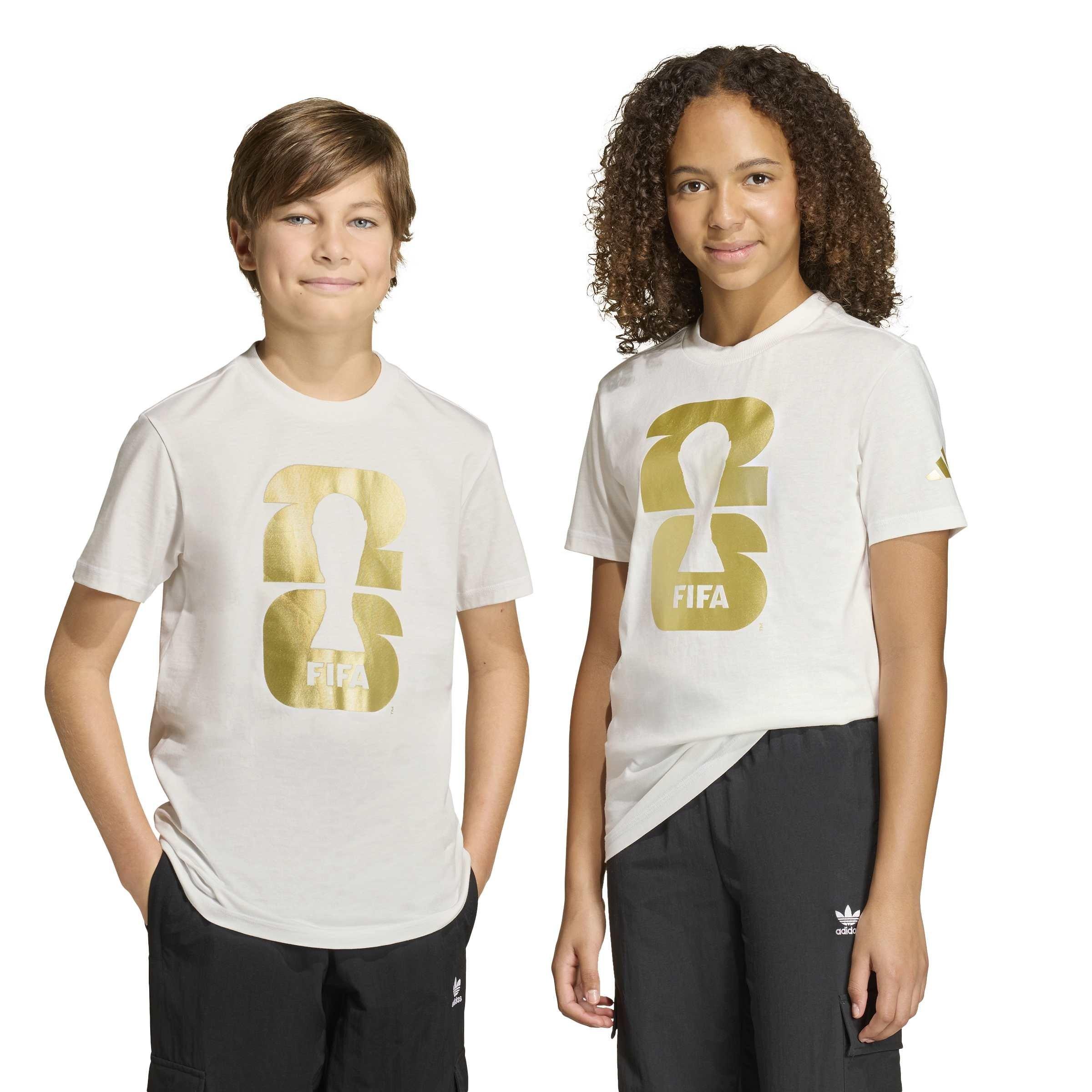 Core Hvid - adidas - Unisex Kids' Short Sleeve Performance T-Shirt - 2