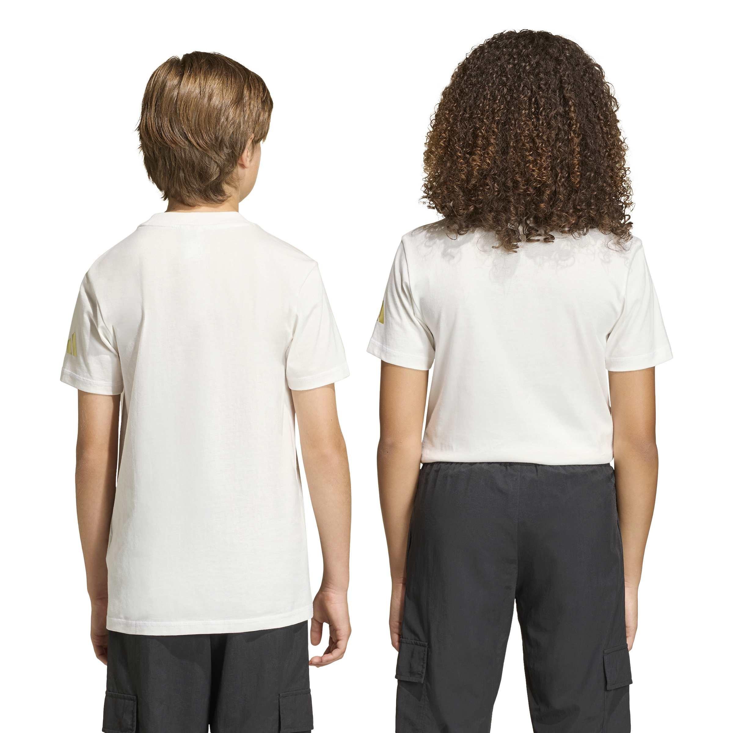 Core Hvid - adidas - Unisex Kids' Short Sleeve Performance T-Shirt - 3