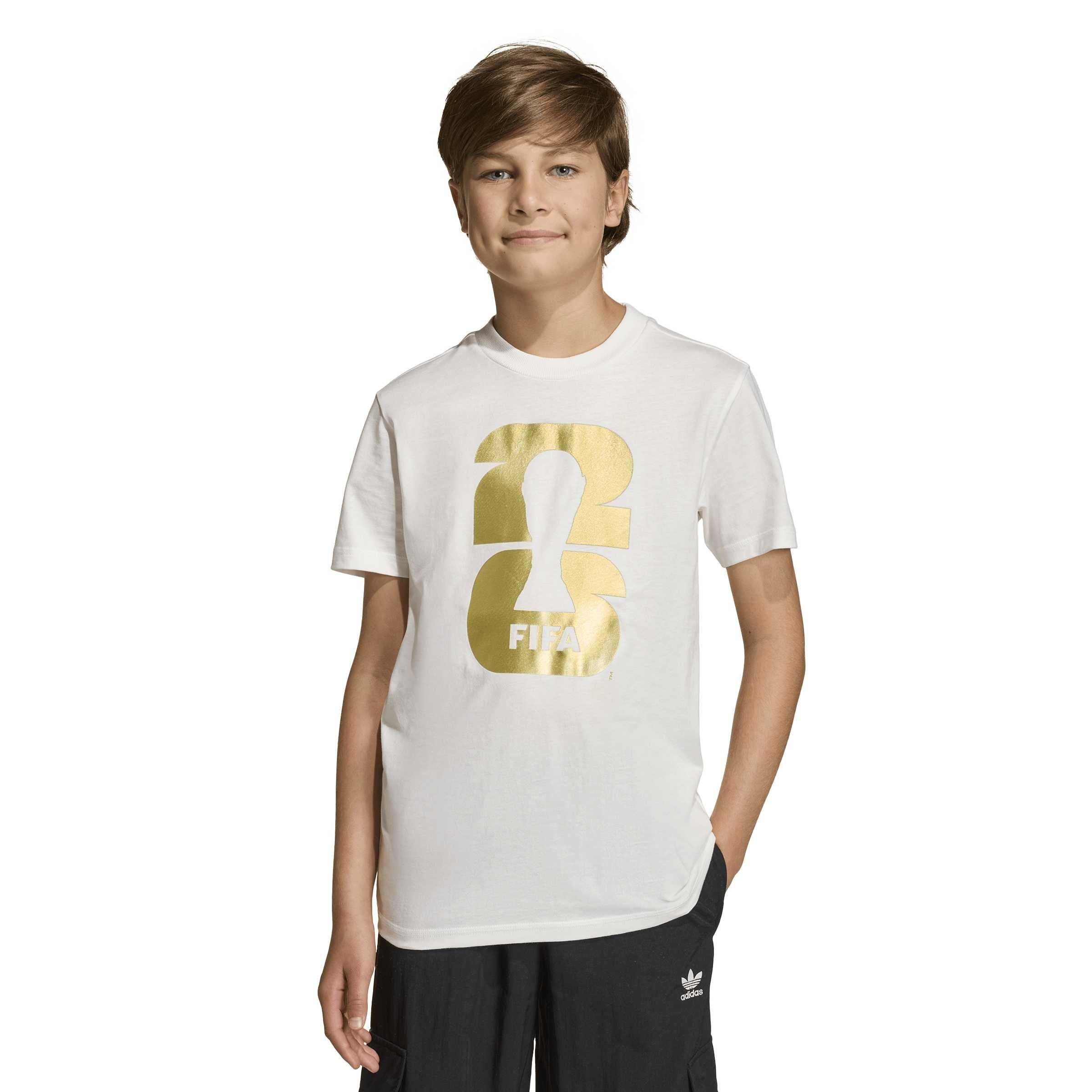 Core Hvid - adidas - Unisex Kids' Short Sleeve Performance T-Shirt - 4