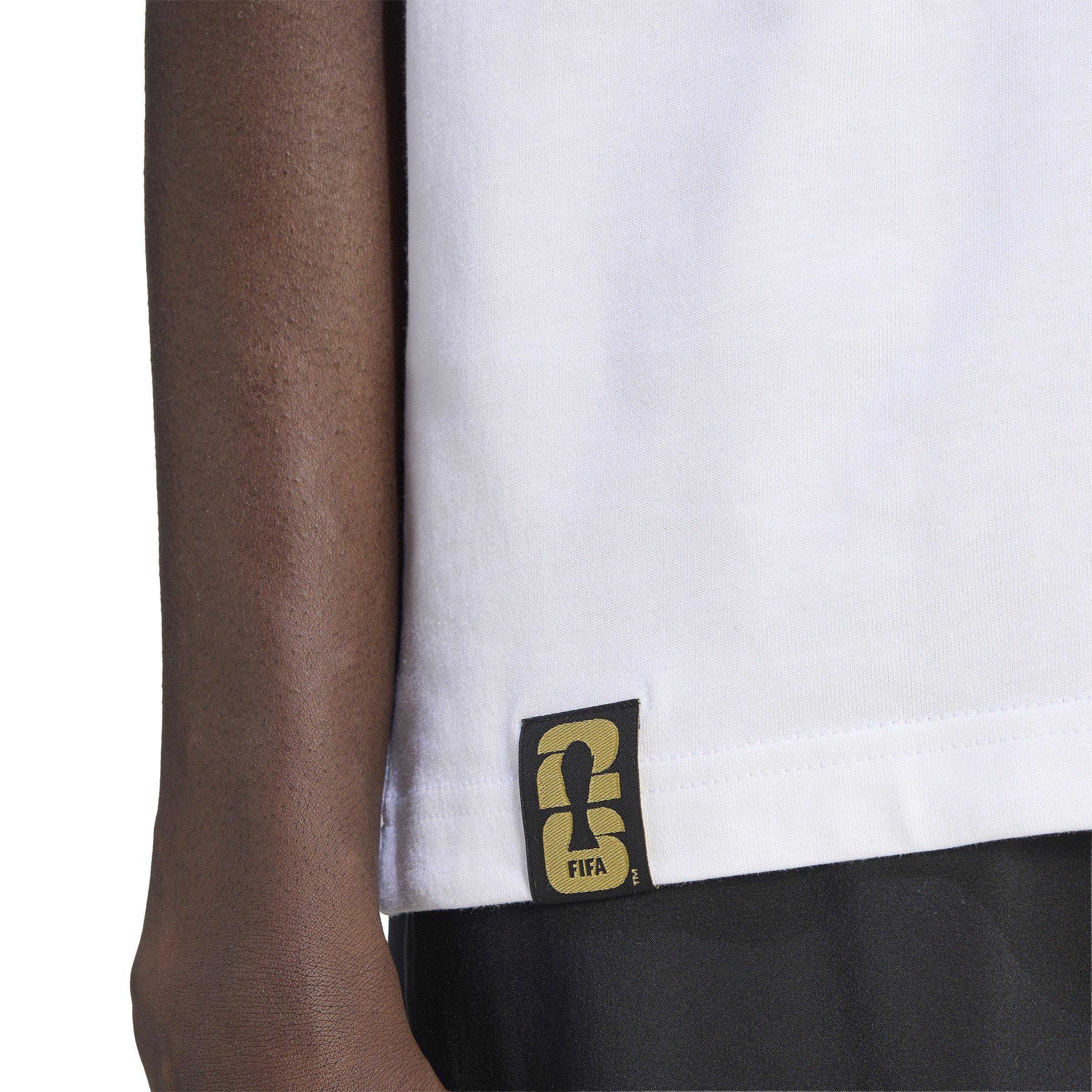 White - adidas - Men's Short Sleeve Performance T-Shirt - 5