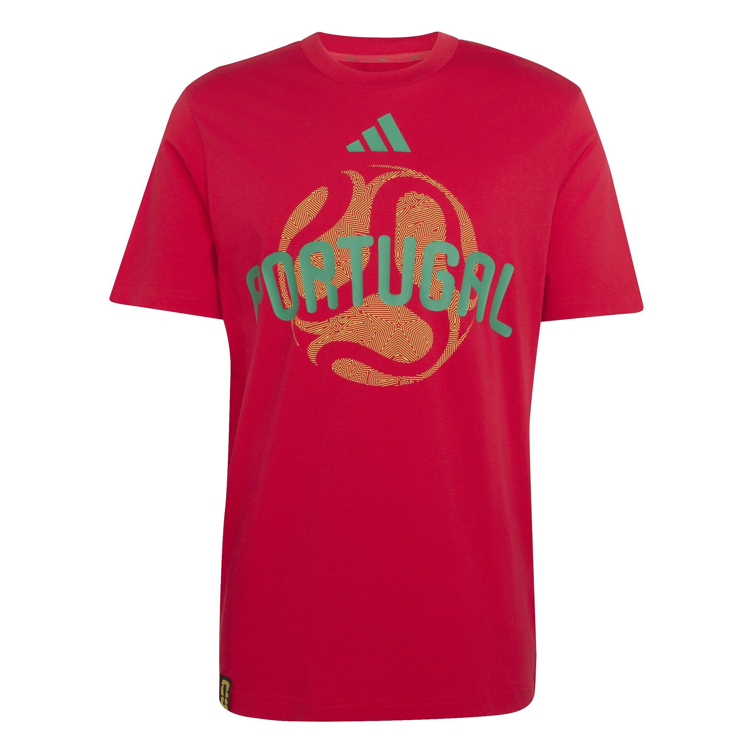 Adidas Men's Portugal T-Shirt - Bold Red - M