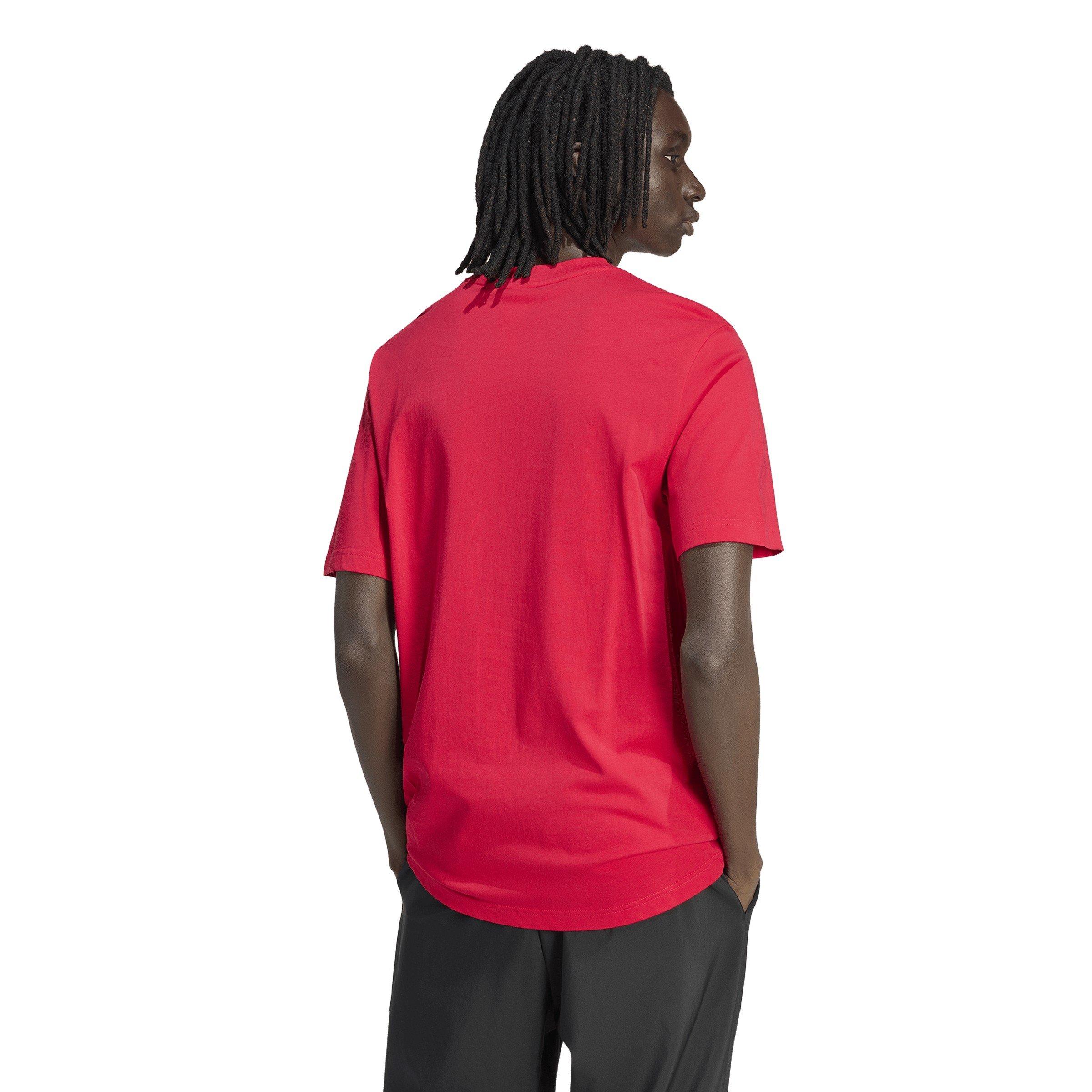 Vet Rood - adidas - Men's Short Sleeve Performance T-Shirt - 3