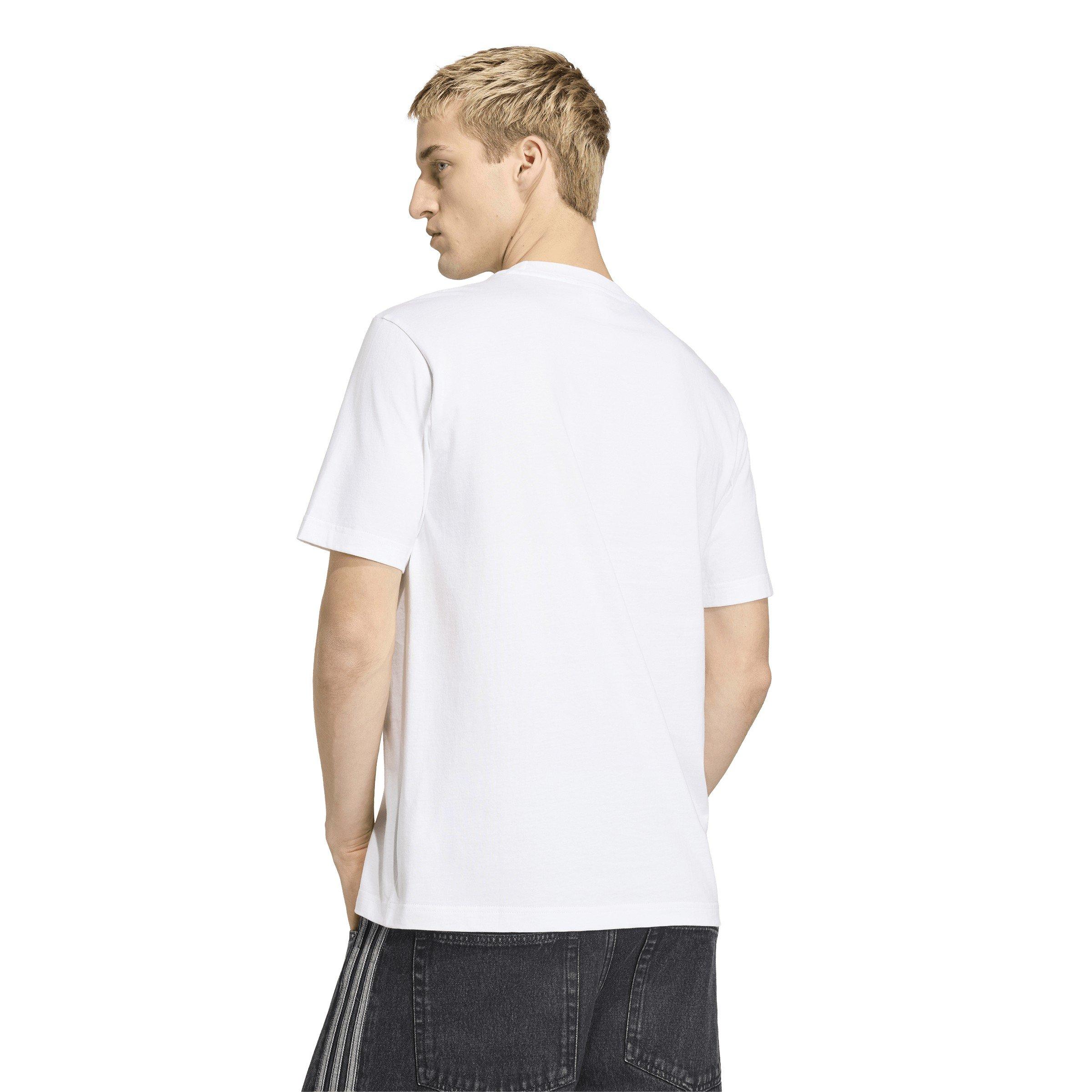 Blanc - adidas - Men's Short Sleeve Performance T-Shirt - 3