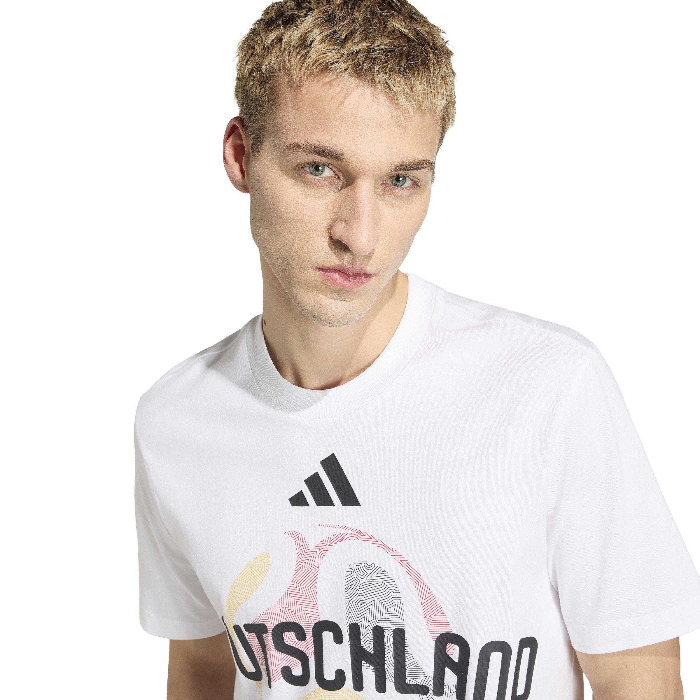 Blanc - adidas - Men's Short Sleeve Performance T-Shirt - 4