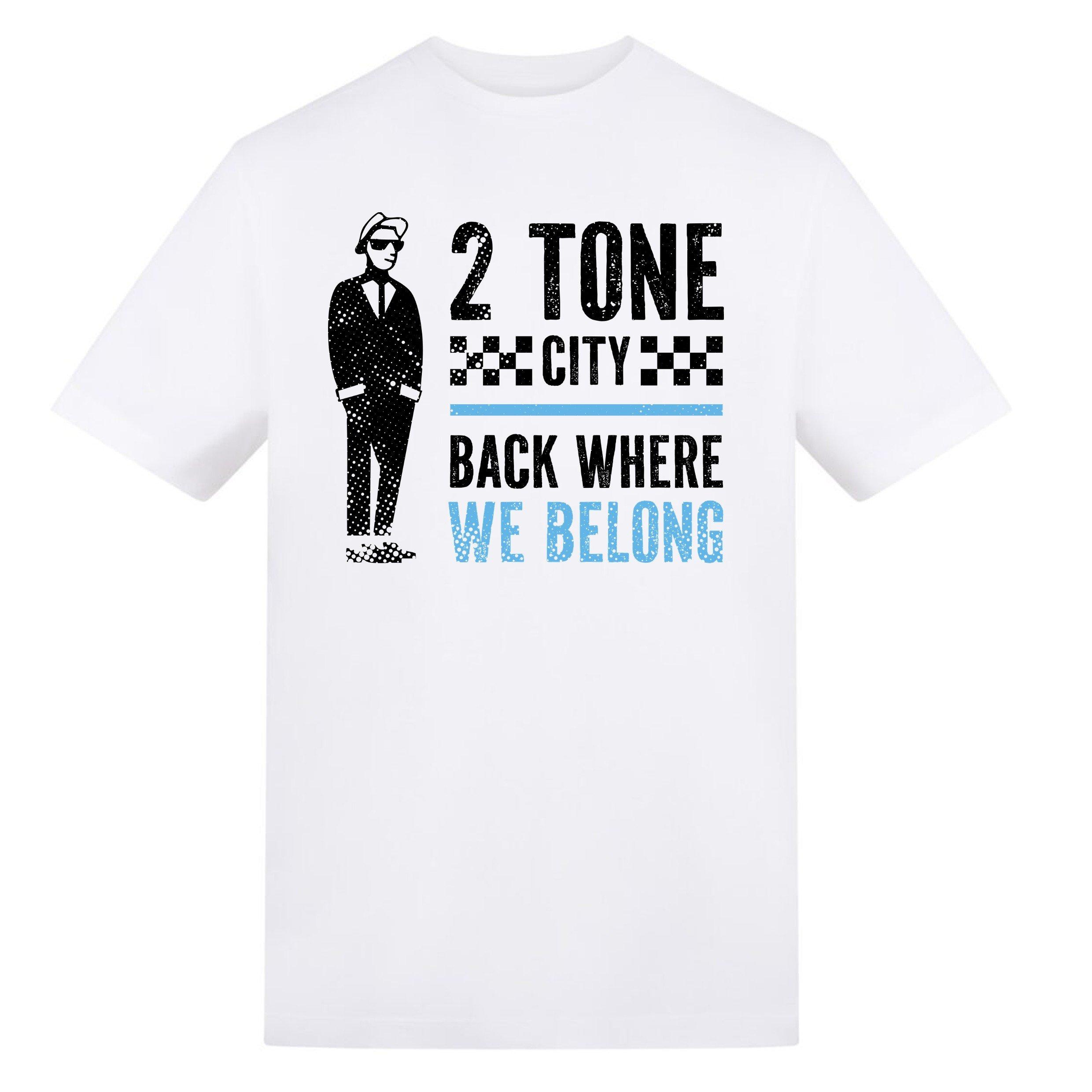 2 Tone City - AWD - Printed Adults Coventry FC Football Fan T-Shirt