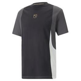 Puma T-Shirt aus reiner Baumwolle mit Schachbrettmuster 616 J