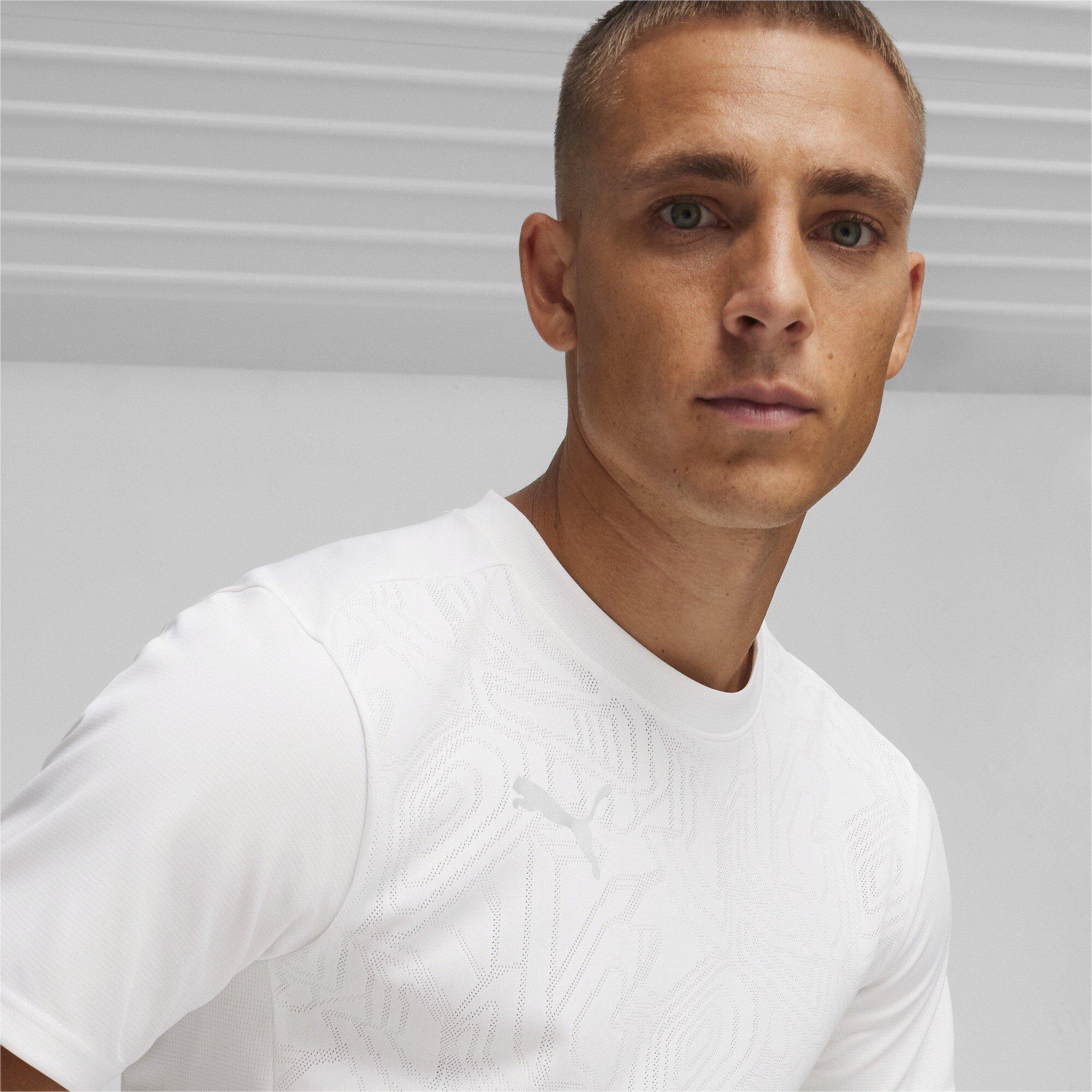 Puma Wit - Puma - Men's Teamfinal Training Short-Sleeve Performance T-Shirt - 6