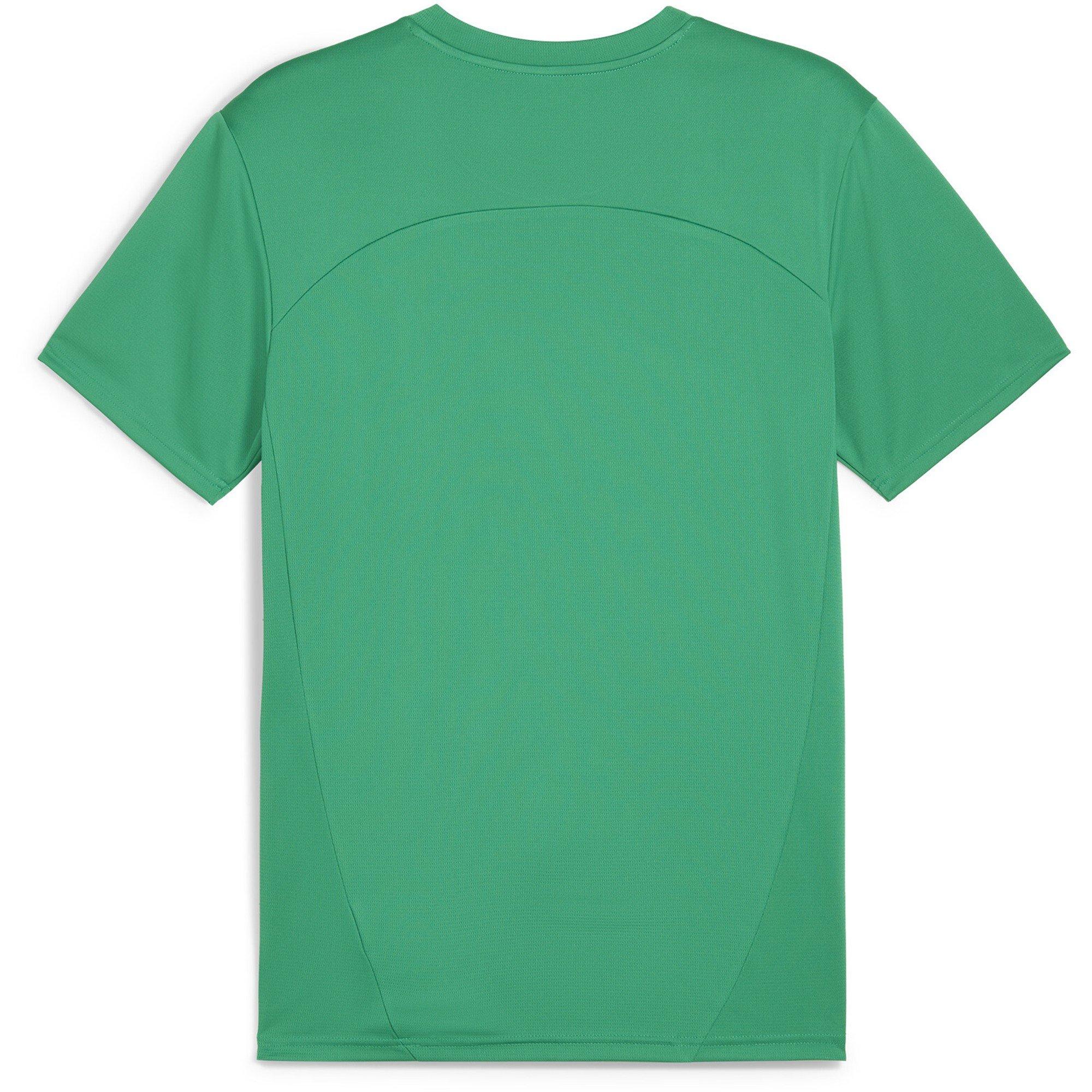 Groen/Zilver - Puma - Men's Teamfinal Training Short-Sleeve Performance T-Shirt - 2
