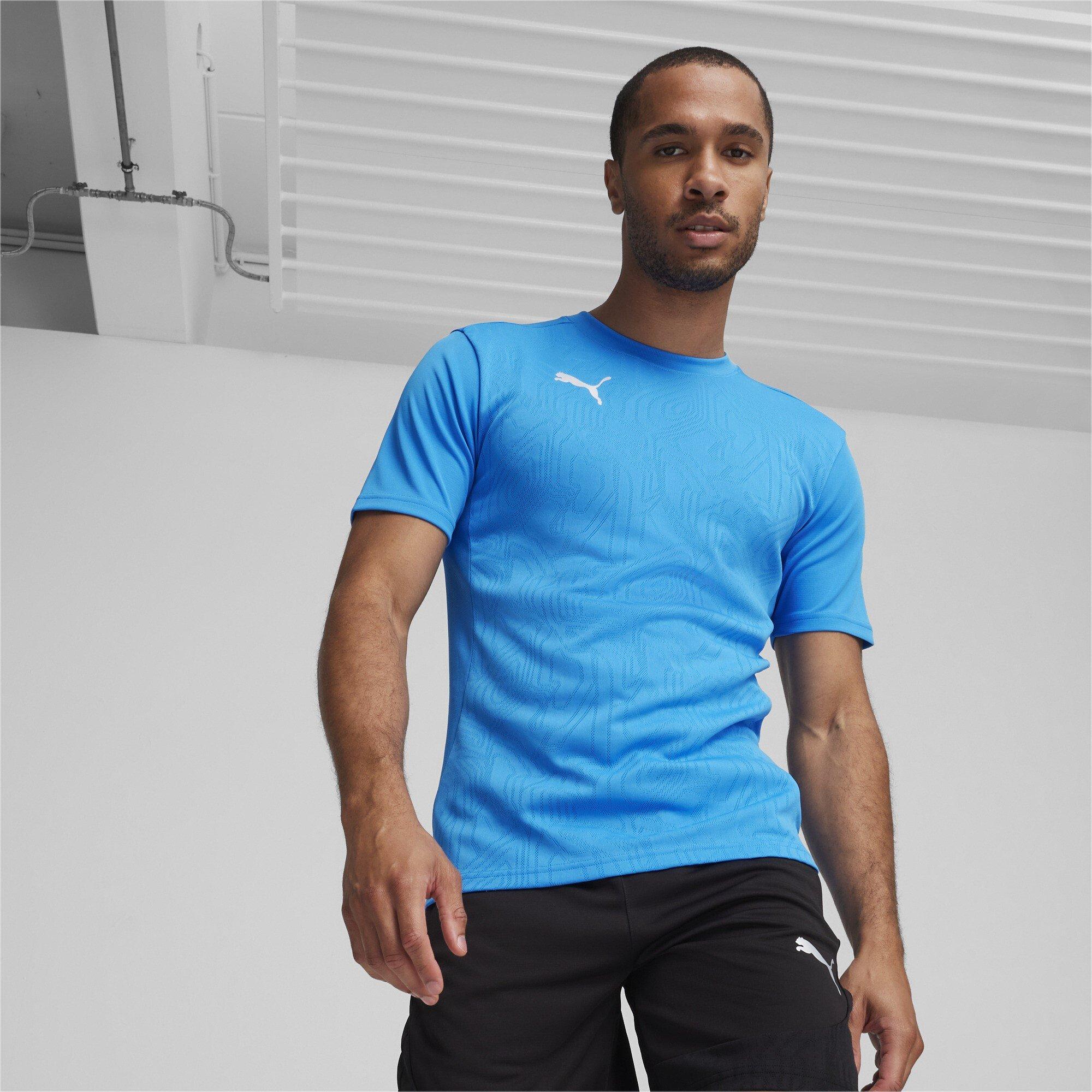 Ignite Blue - Puma - Men's Teamfinal Training Short-Sleeve Performance T-Shirt - 3