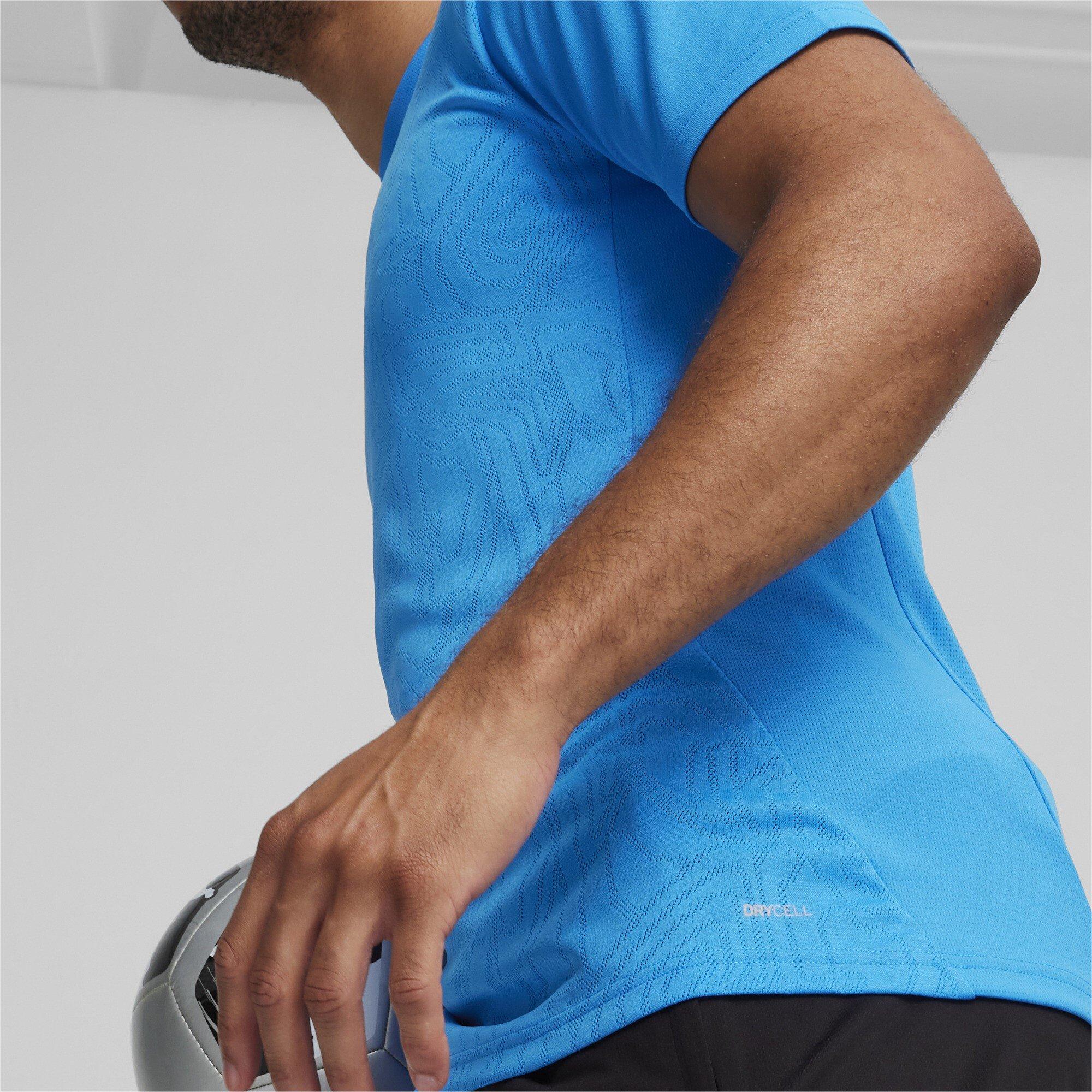 Ignite Blue - Puma - Men's Teamfinal Training Short-Sleeve Performance T-Shirt - 4
