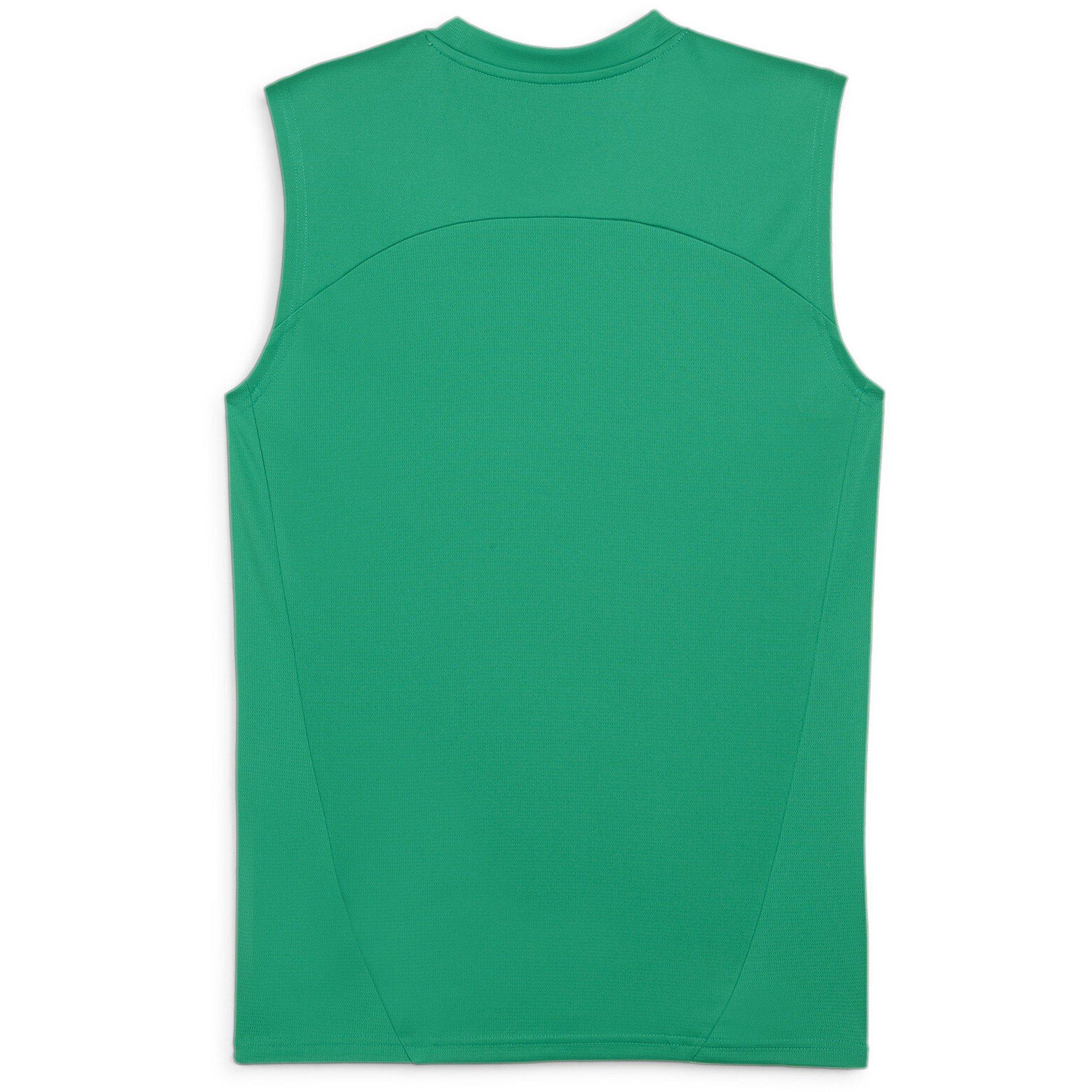 Green/Silver - Puma - Men's Teamfinal Training Short-Sleeve Performance T-Shirt - 2